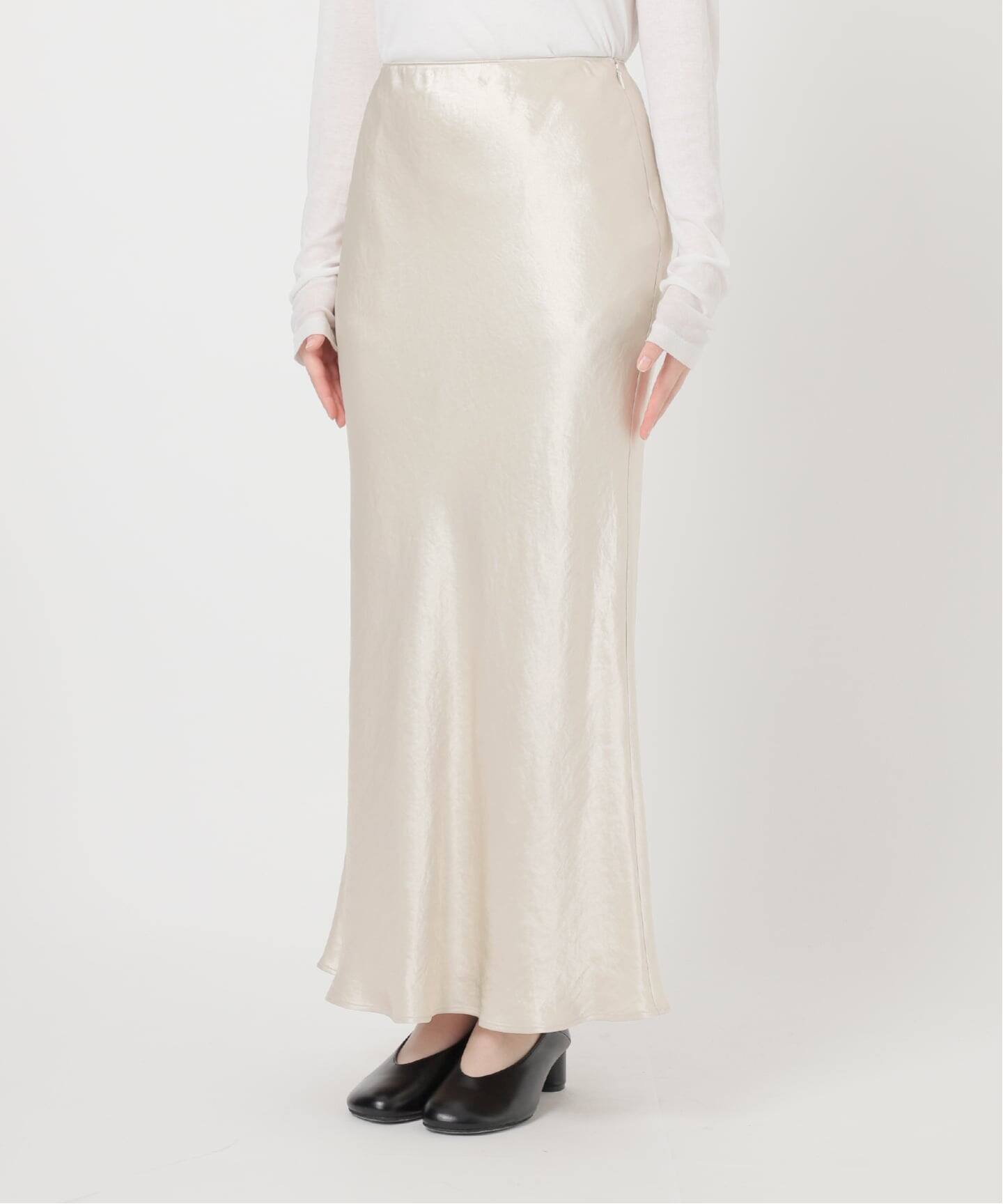 追加》サテンフレアスカート（ロング・マキシ丈スカート）｜Spick and