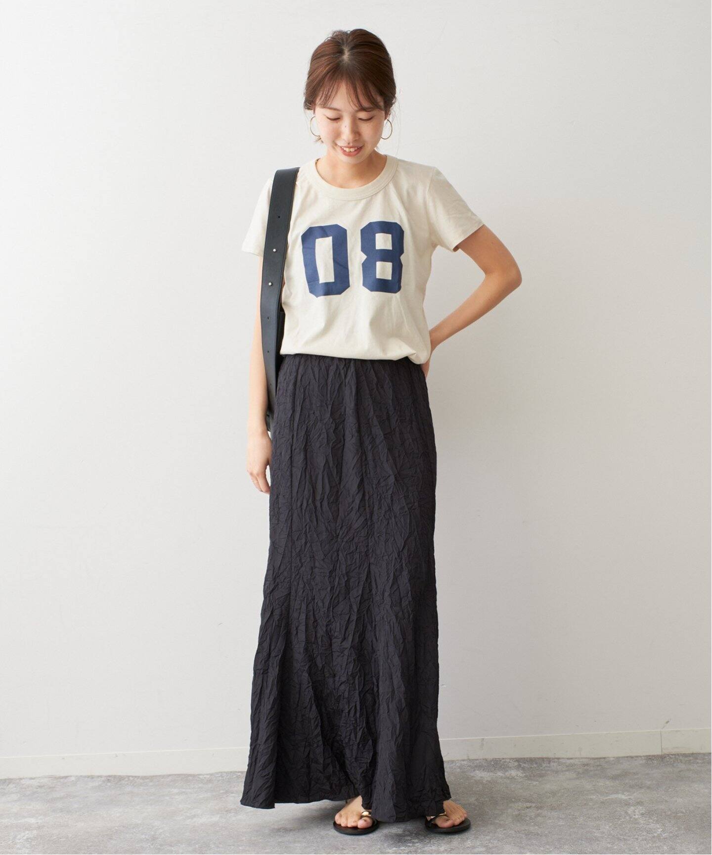 ワッシャーギャザースカート（ロング・マキシ丈スカート）｜Spick and  