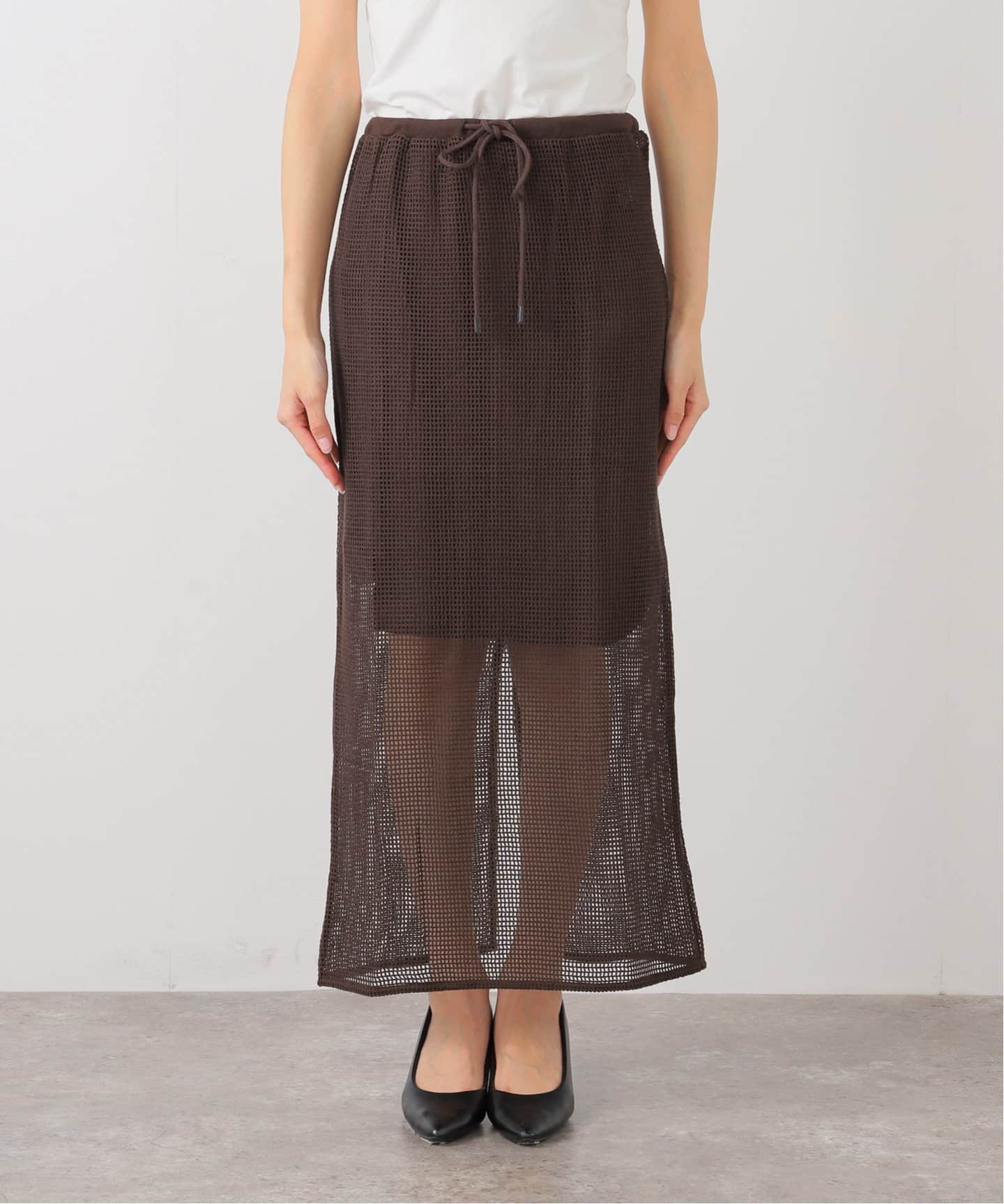 メッシュタイトスカート（ロング・マキシ丈スカート）｜Spick