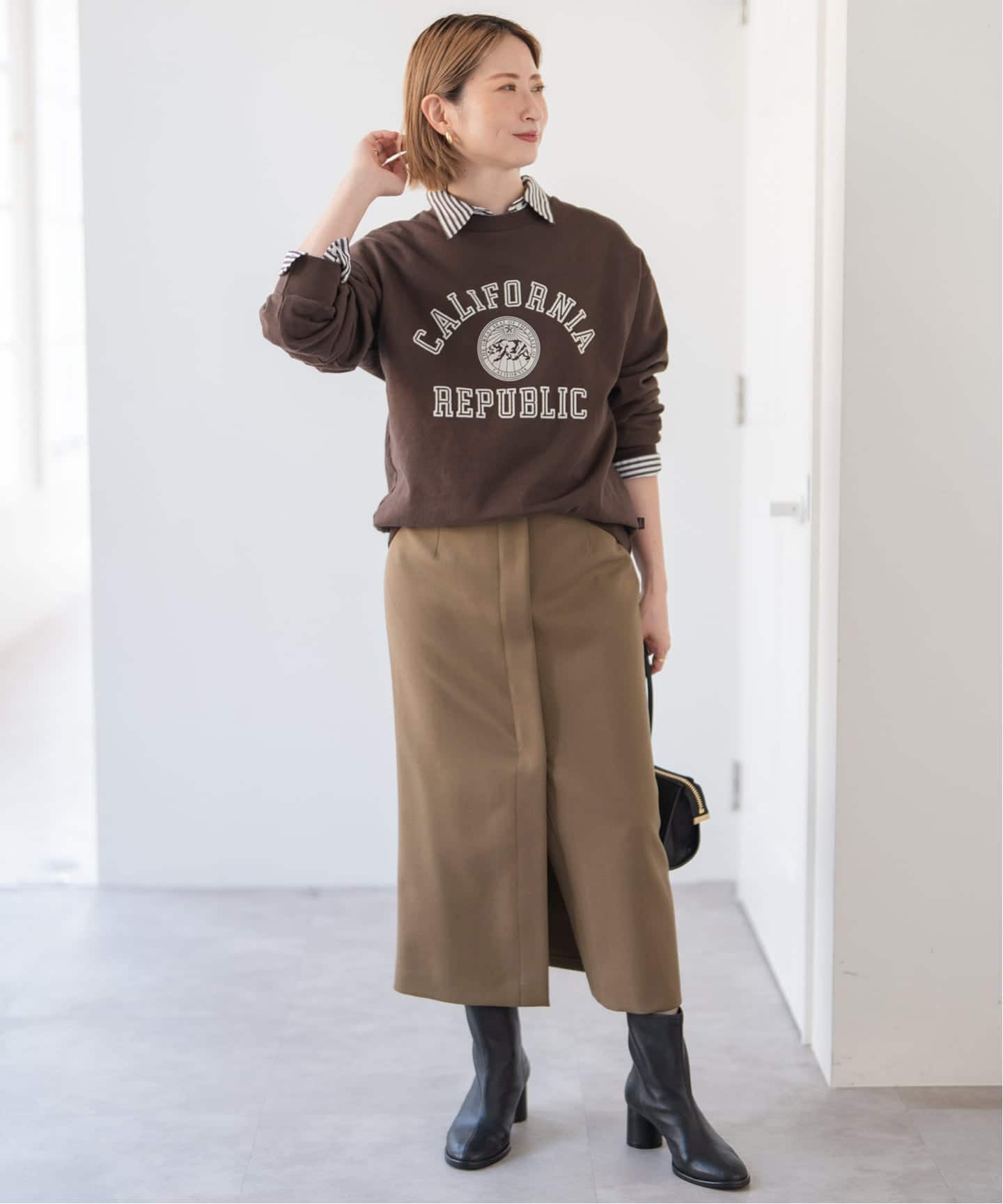 Spick & Span ダブルクロスハイライズスカート◆  サイズ40 Spick & Span - 【新品タグ付】Spick&Span ダブルクロス