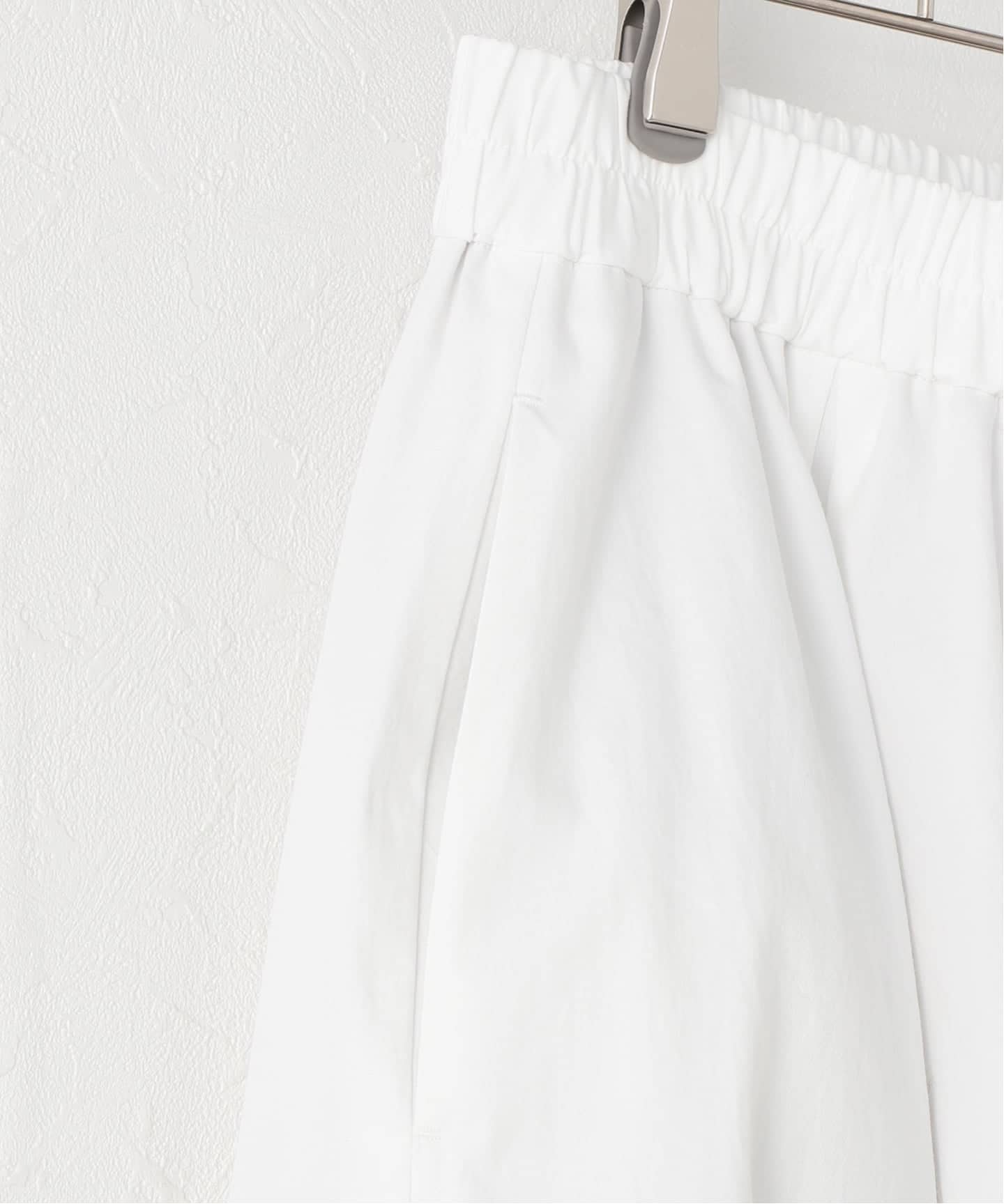 BRIEFING ホワイト スカート Sサイズ ソフトツイルギャザースカート（ロング・マキシ丈スカート