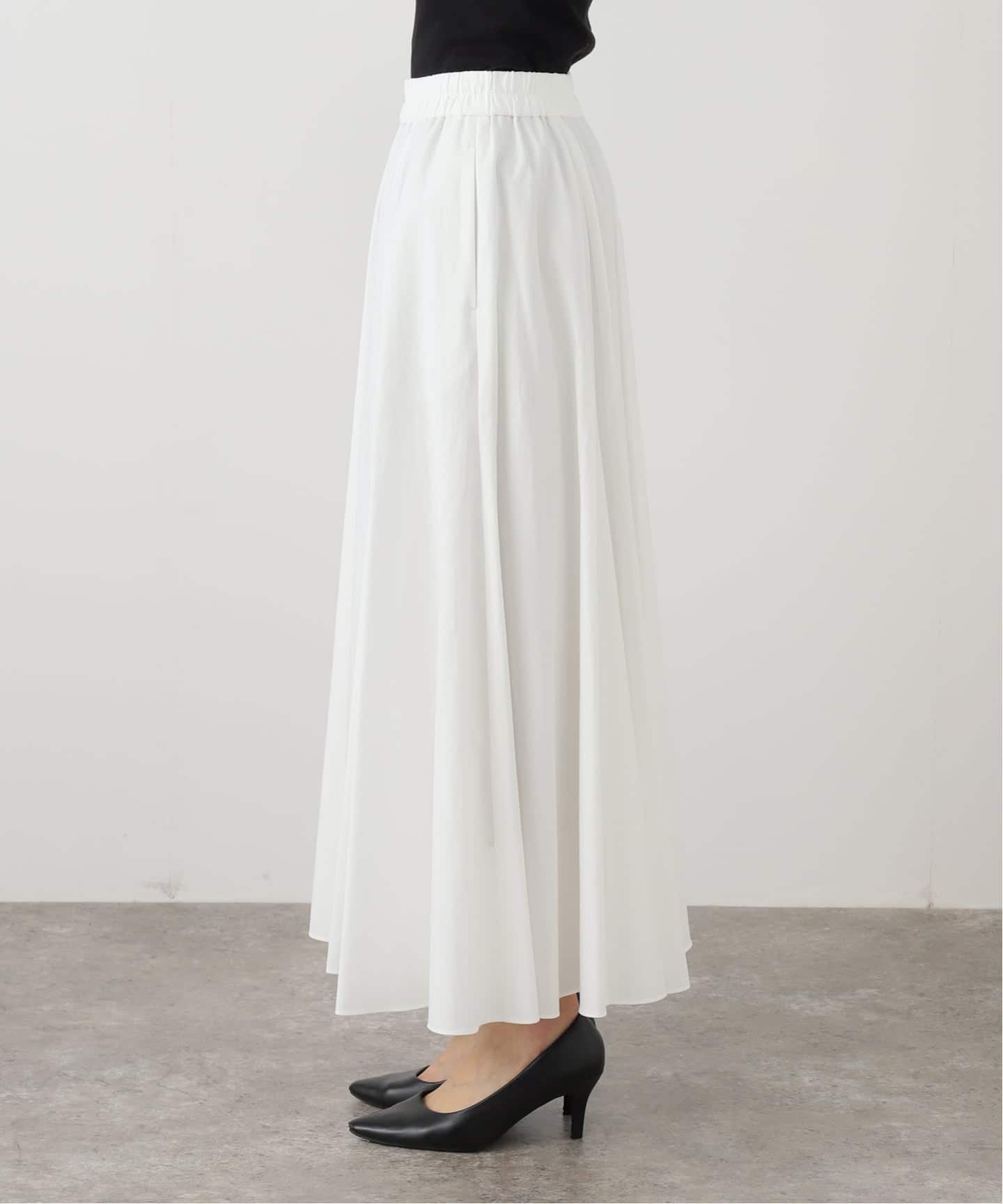 ソフトツイルギャザースカート（ロング・マキシ丈スカート