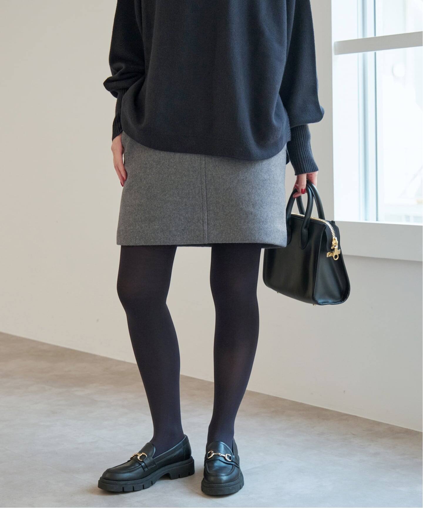 追加予約》メルトンAラインミニスカート（ミニスカート）｜Spick