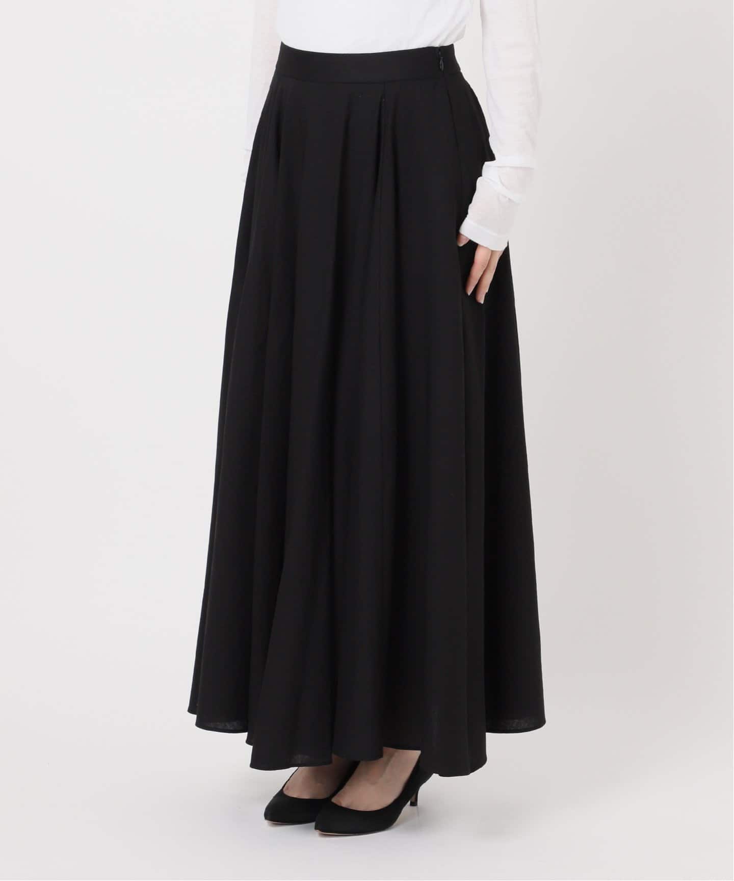 PE/LIイージーフレアスカート（ロング・マキシ丈スカート