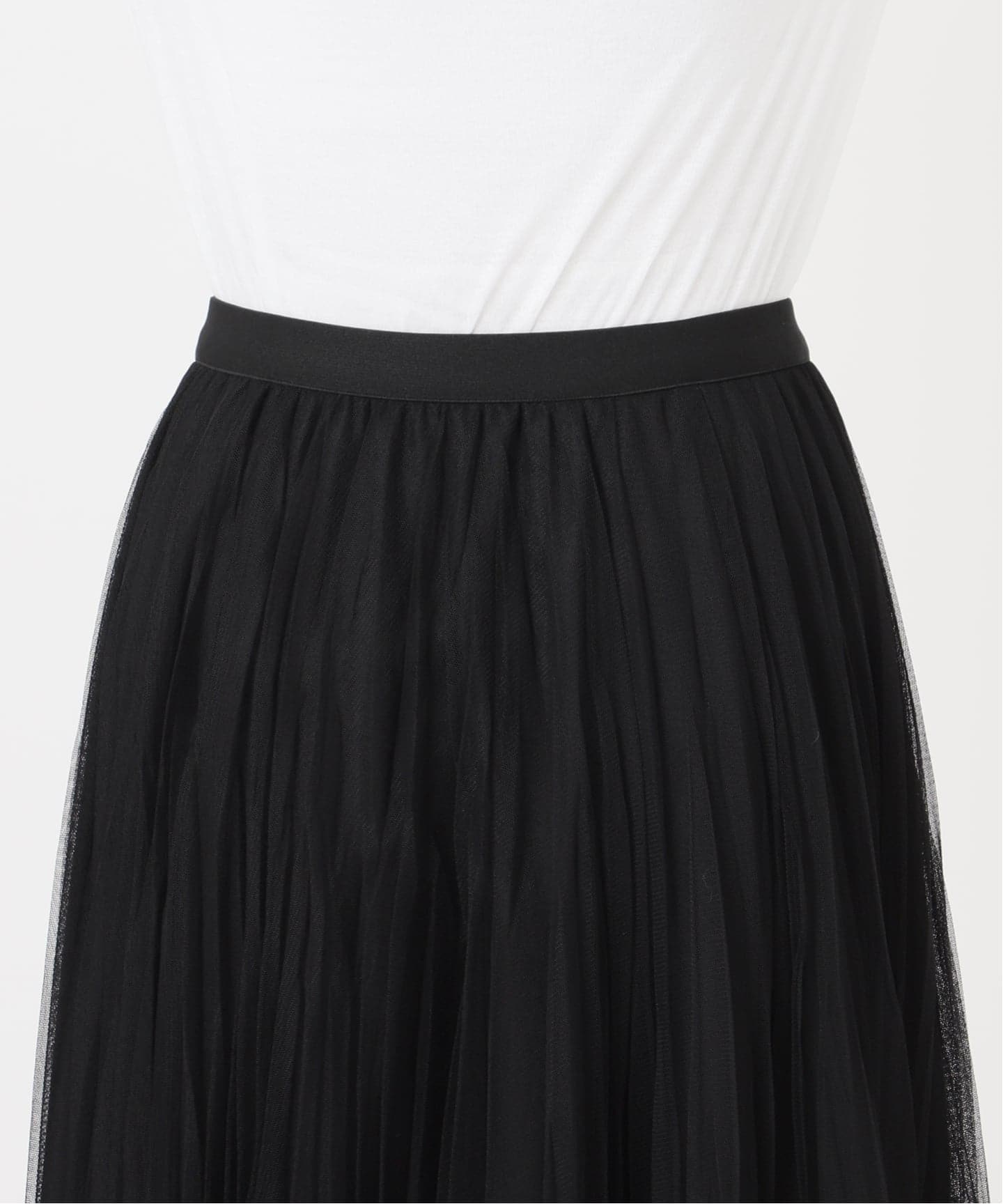 追加2》ランダムチュールプリーツスカート（ロング・マキシ丈スカート