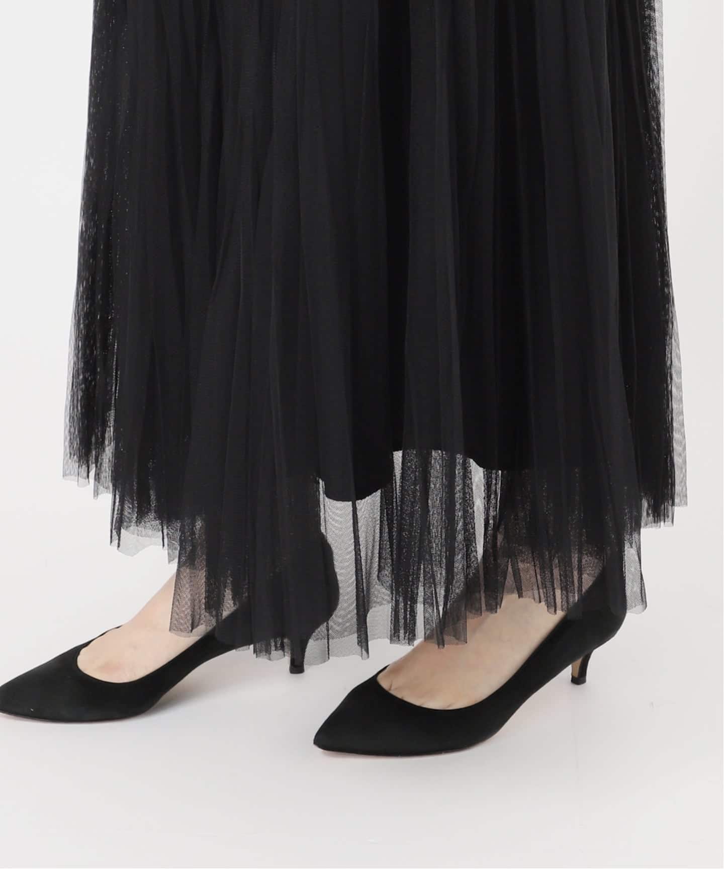 Sou様　Spick & Span ランダムプリーツチュールスカート グレー Spick＆Span（スピック アンド スパン） スカート 「追加2」ランダム