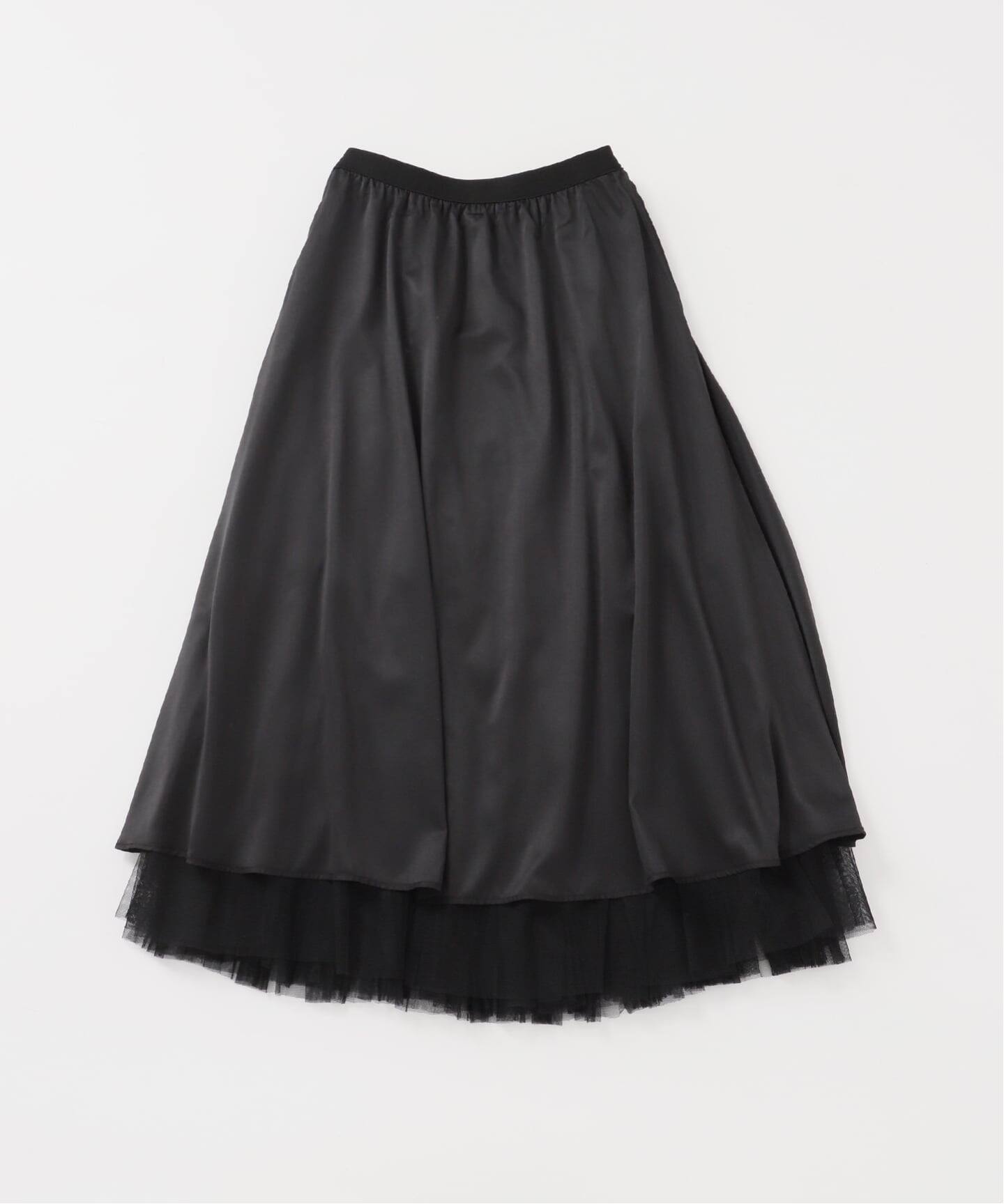 追加2》ランダムチュールプリーツスカート（ロング・マキシ丈スカート