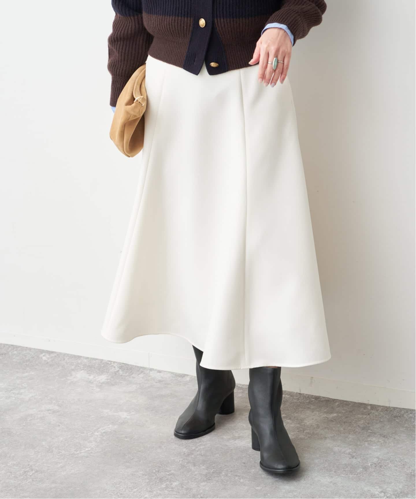 Wクロスフレアースカート（ロング・マキシ丈スカート）｜Spick and