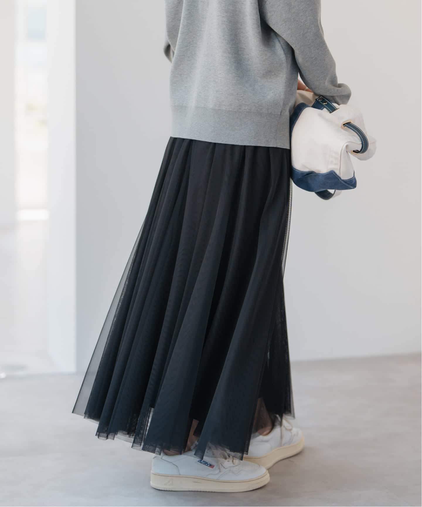 DOLCE&GABBANチュールスカート デニムチュールスカート/ブラック | BOTTOMS | OBLI