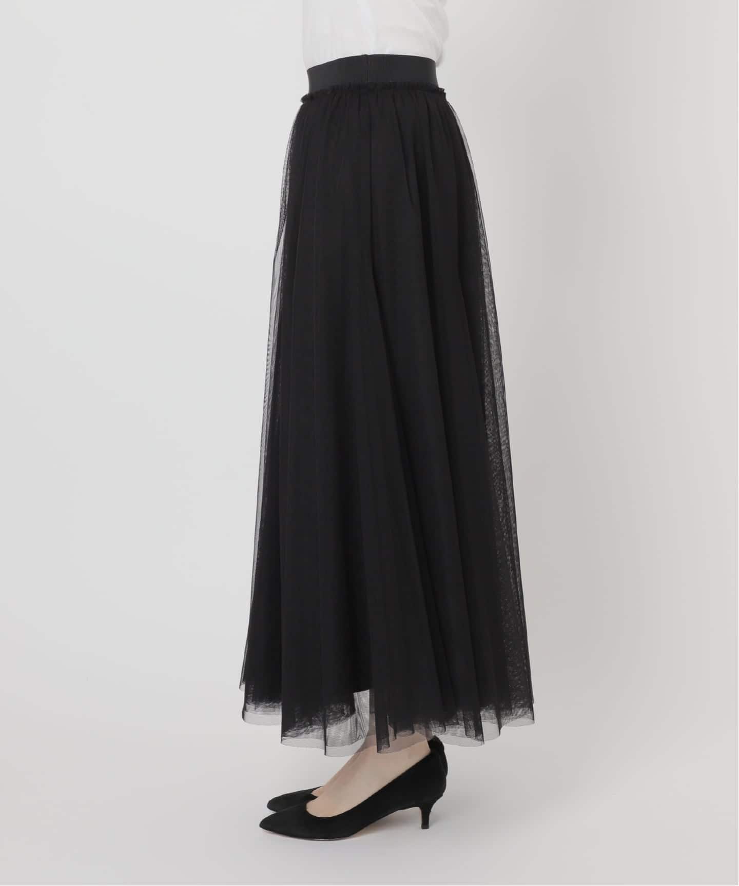 2024 Spick&Span チュールスカート　ブラウン 追加2》チュールスカート（ロング・マキシ丈スカート）｜Spick