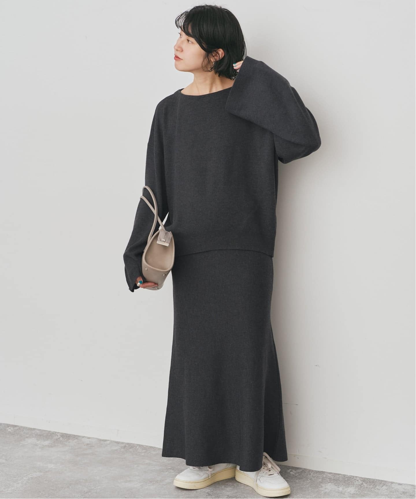 スムースニットフレアスカート（ロング・マキシ丈スカート）｜Spick