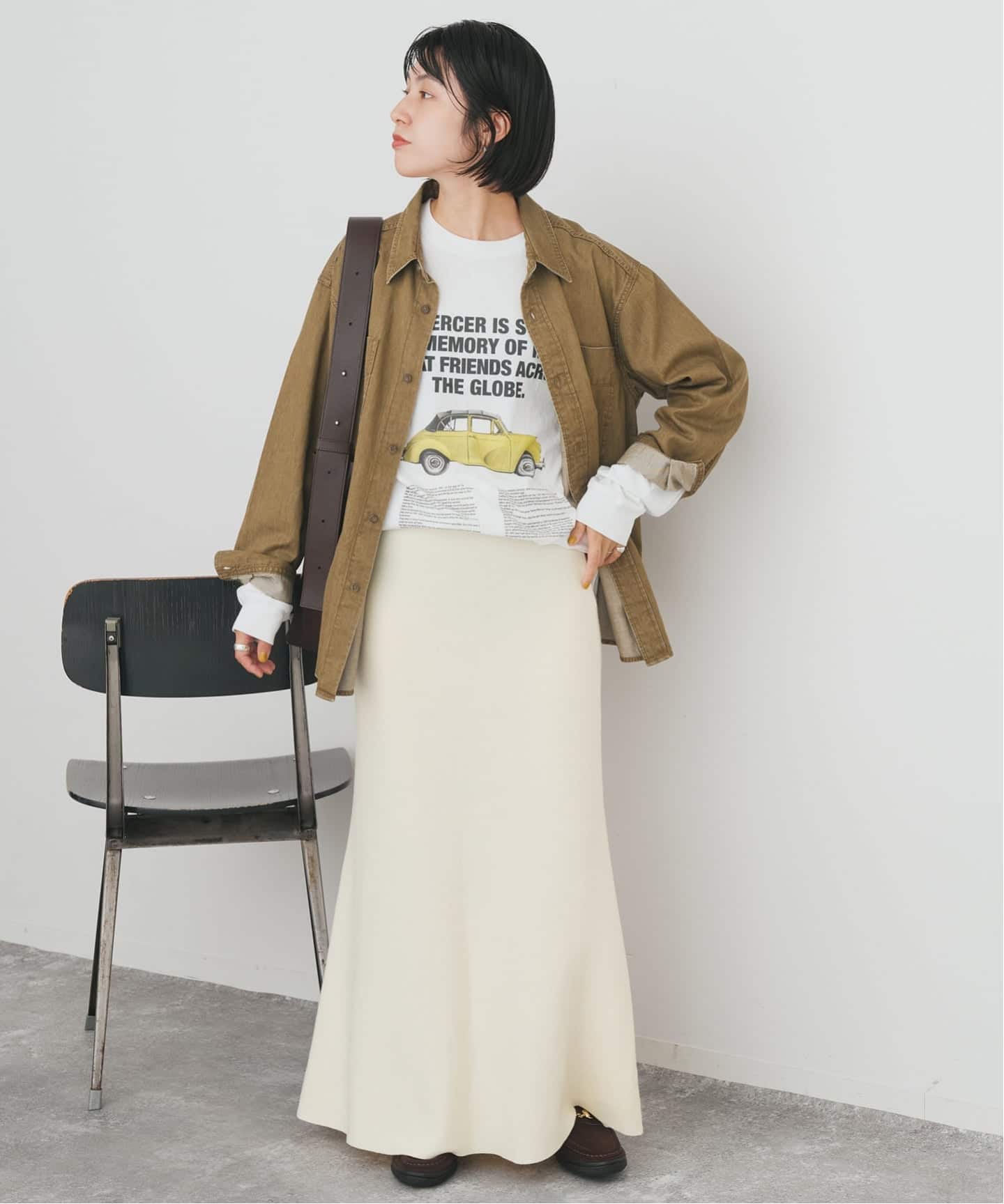 スムースニットフレアスカート（ロング・マキシ丈スカート）｜Spick