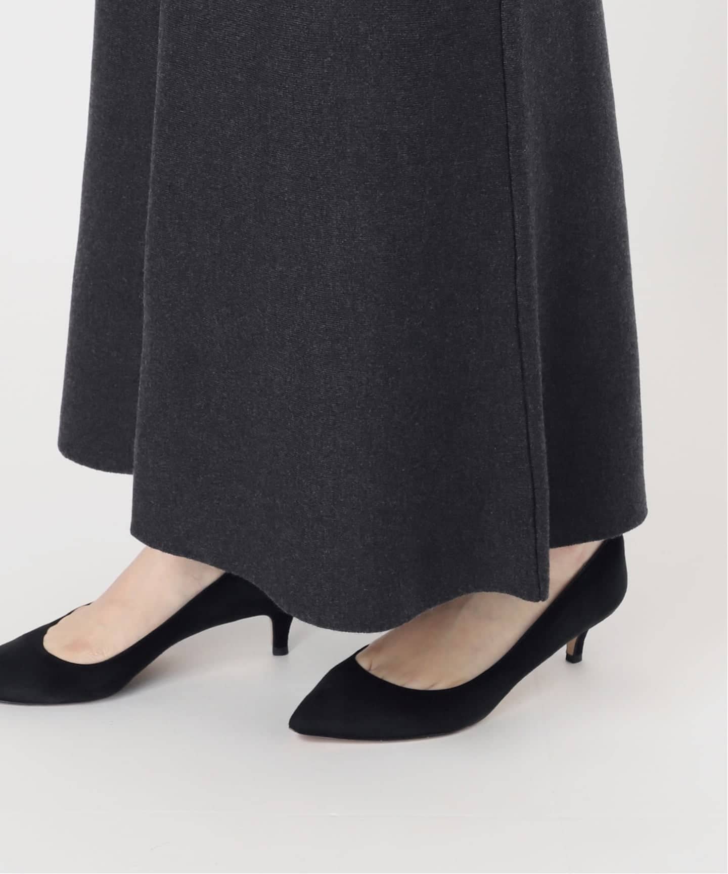 スムースニットフレアスカート（ロング・マキシ丈スカート）｜Spick
