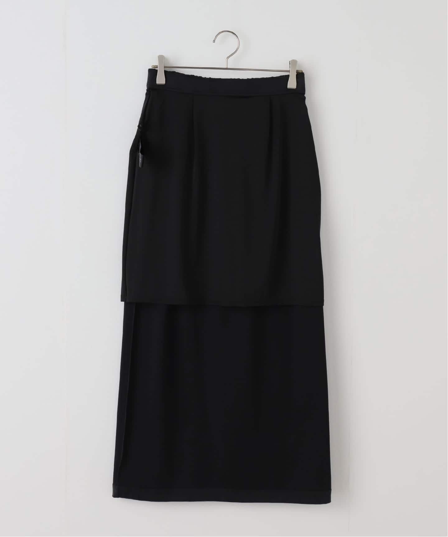 サテンジャージーIラインスカート（ロング・マキシ丈スカート）｜Spick