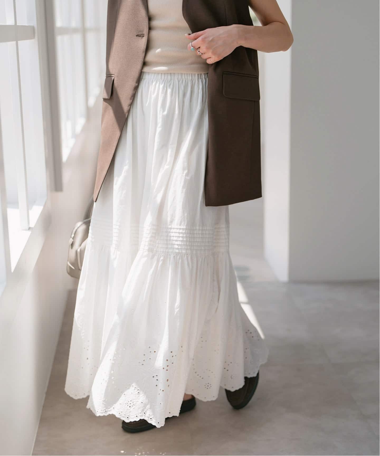 追加2》エンブロイダリーレーススカート（ロング・マキシ丈スカート
