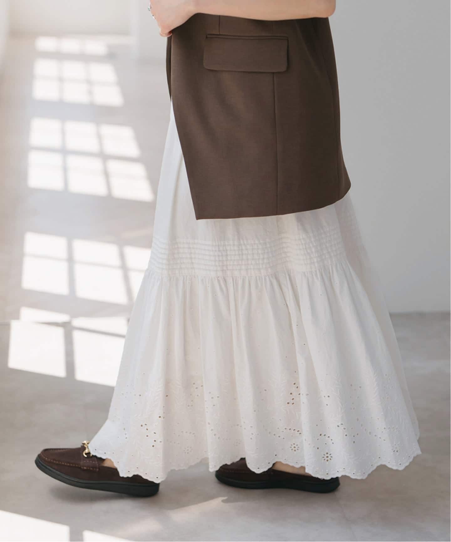 追加2》エンブロイダリーレーススカート（ロング・マキシ丈スカート