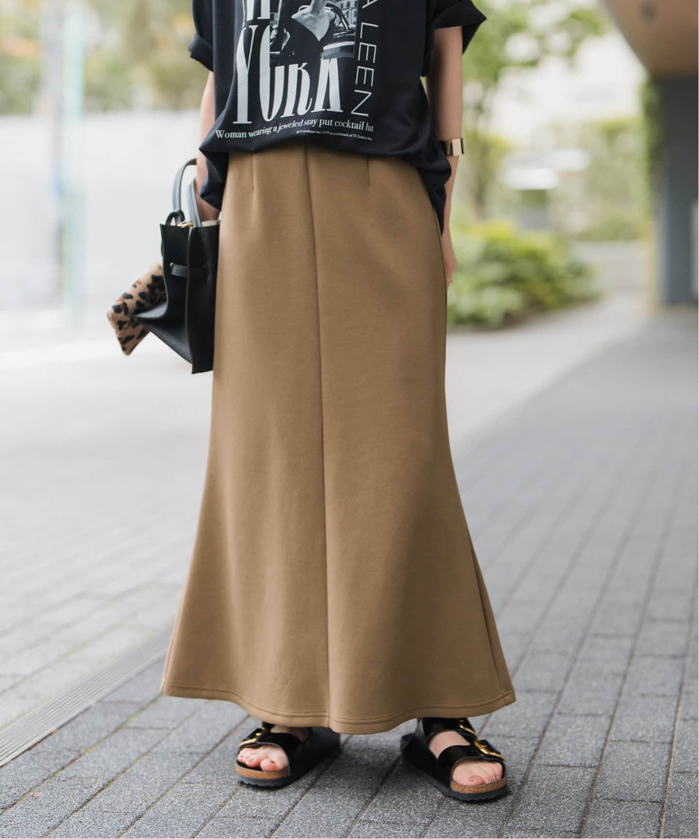Spick&Span 新品　ドライジャージーフレアスカート　定価16500円 Spick & Span（スピックアンドスパン）の「ドライジャージー
