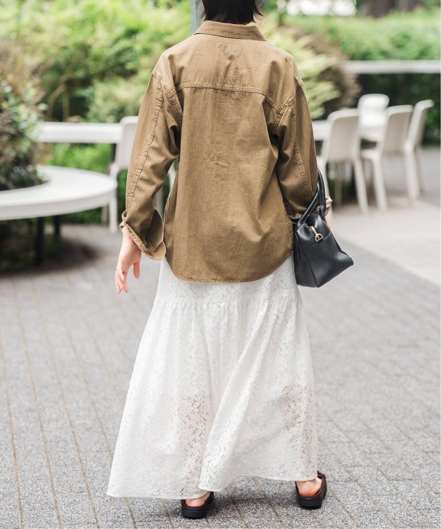 レースギャザースカート（ロング・マキシ丈スカート）｜Spick & Span