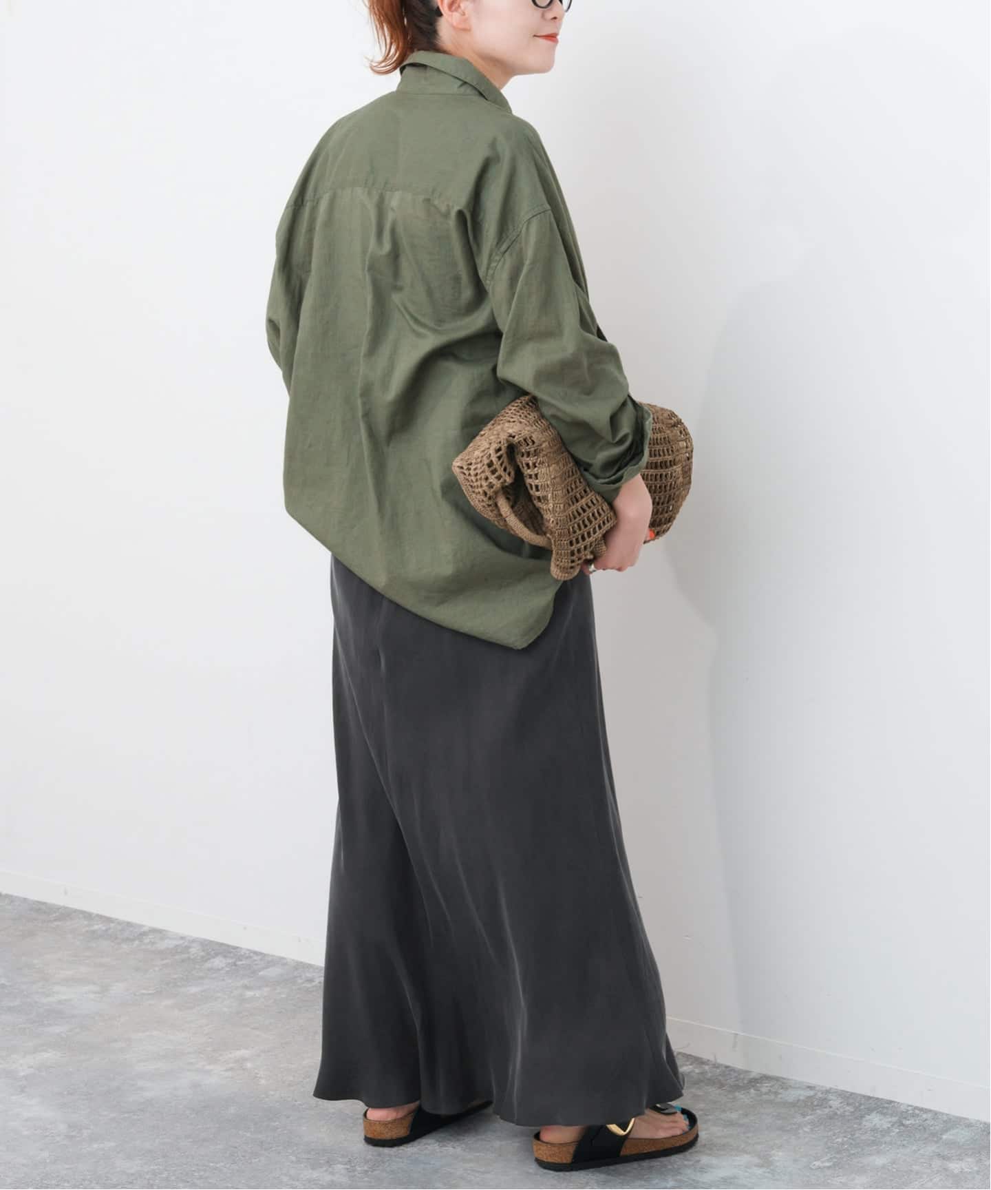 追加》ウォッシャブルキュプラフレアスカート（ロング・マキシ丈