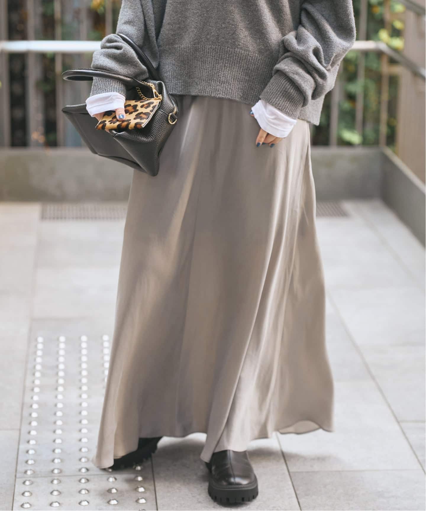 今季・超美品【Spick and Span】ウォッシャブルキュプラフレアスカート 追加》ウォッシャブルキュプラフレアスカート（ロング・マキシ丈