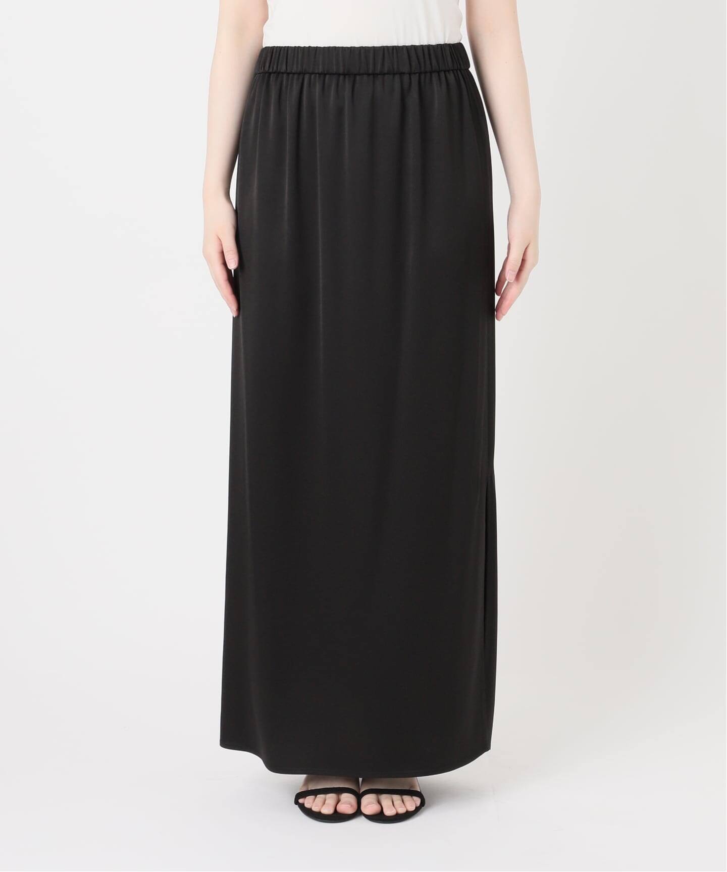 追加》サテンイージースカート（ロング・マキシ丈スカート）｜Spick
