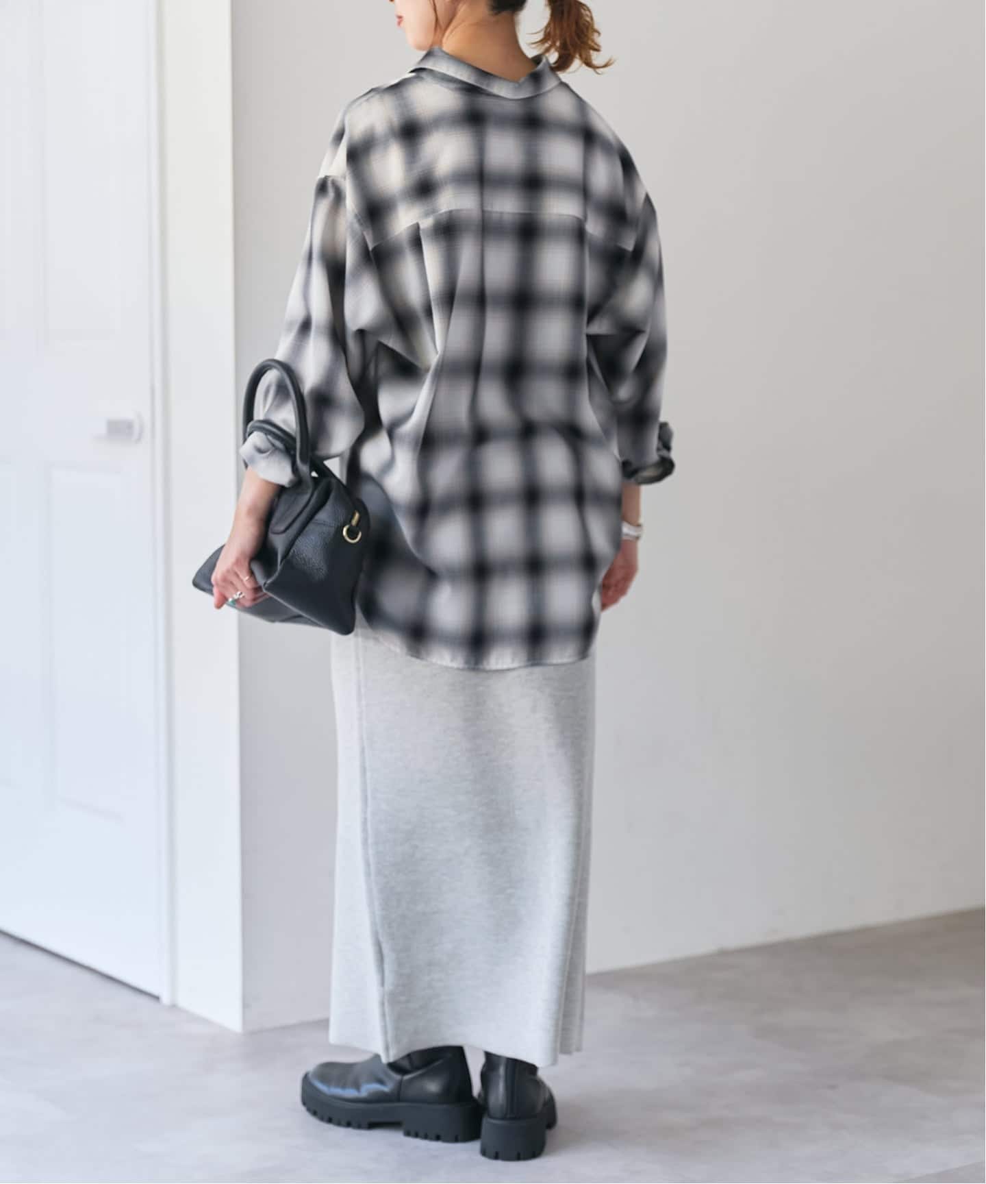 グレー系 ニット タイトスカート 一部店舗+WEB限定》スウェットライクニットタイトスカート （その他