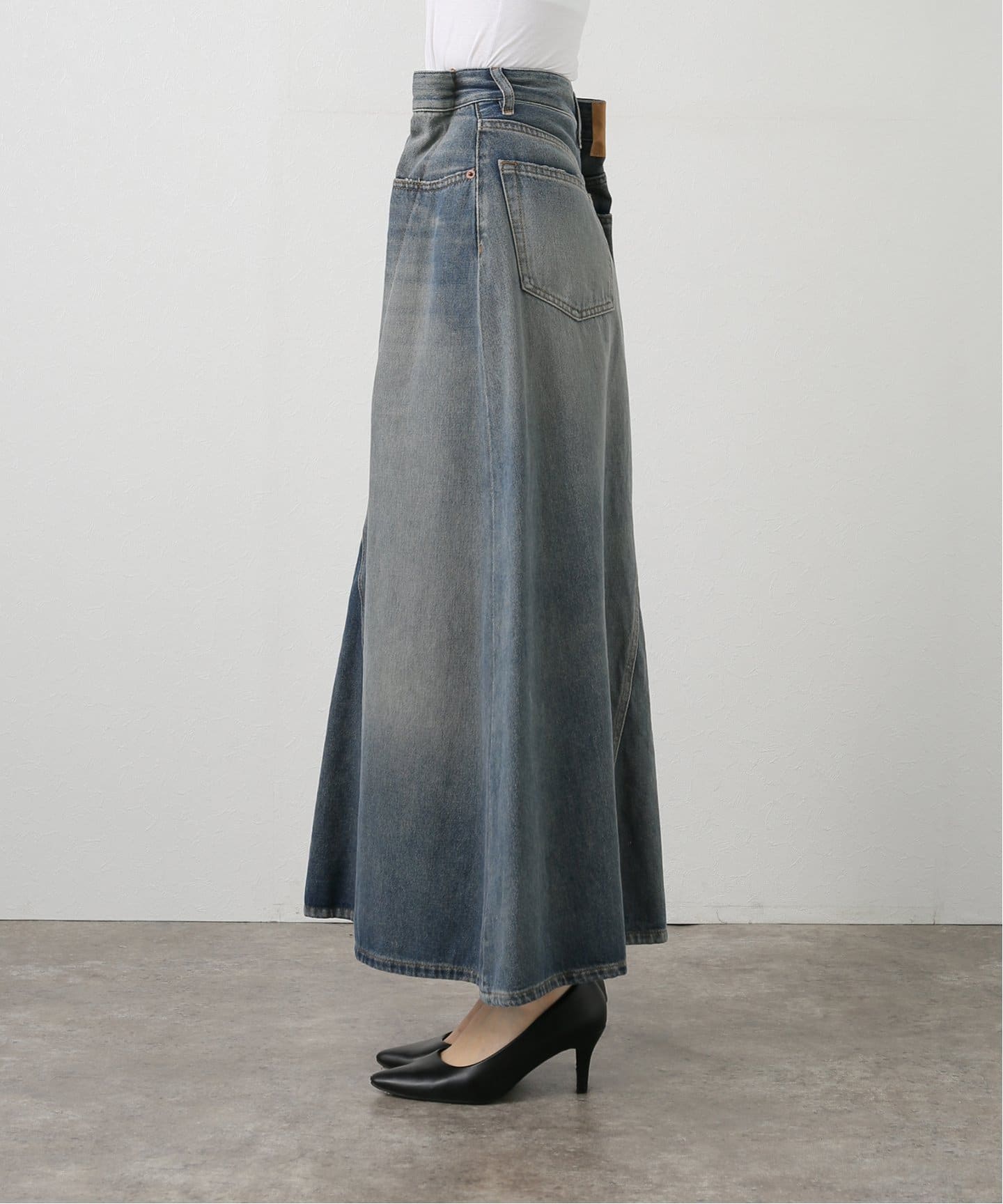 一部店舗+WEB限定》MM6/エムエムシックス Midi Skirt（ロング