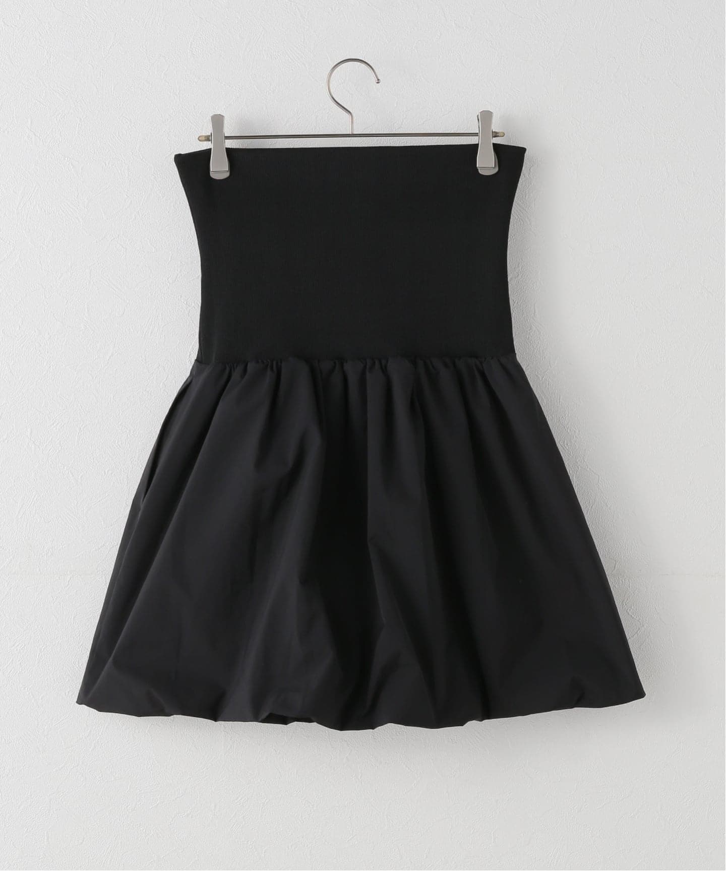 AMOMENTO / アモーメント TAFFETA SHIRRING MINI SKIRTTOP（ミニ
