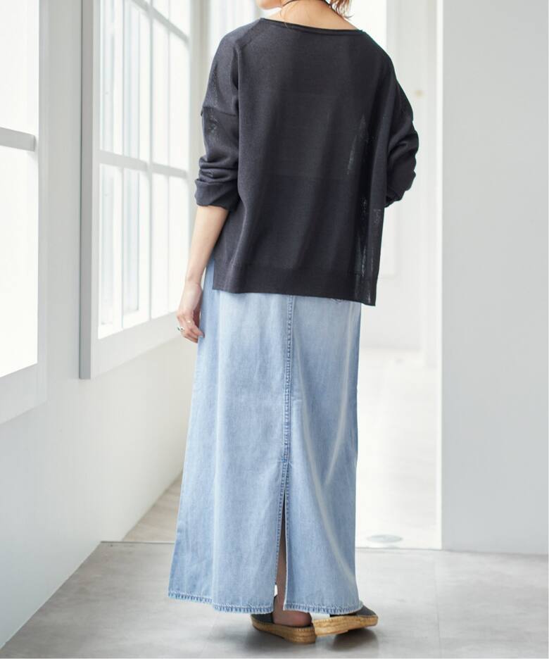 WEB限定追加》upper hights/アッパーハイツ 別注LAZY SKIRT（デニム 