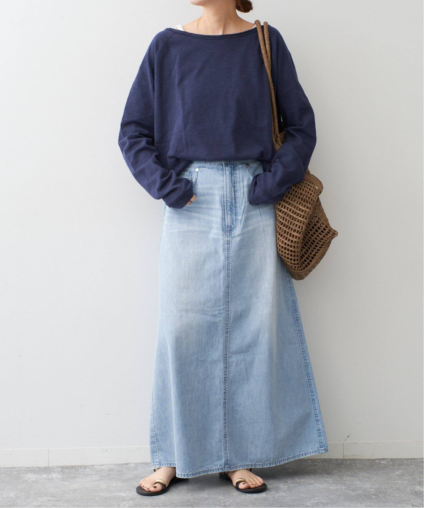 WEB限定追加》upper hights/アッパーハイツ 別注LAZY SKIRT（デニム