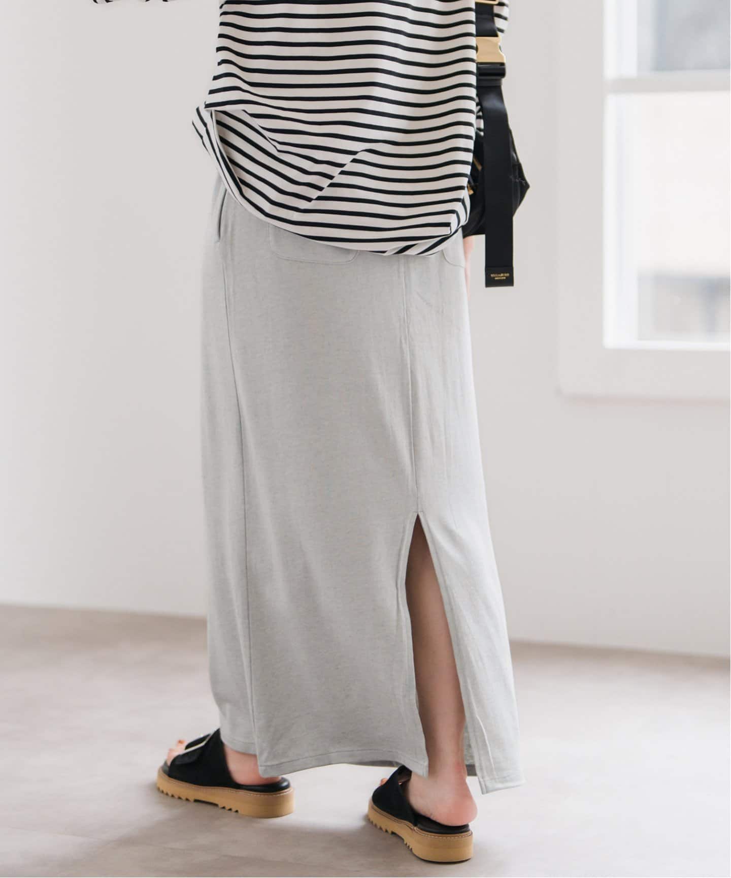 スピックアンドスパン　athletic wear MASON スカート　グレー 追加》athletic wear MASON / アスレティックウェア メイソン