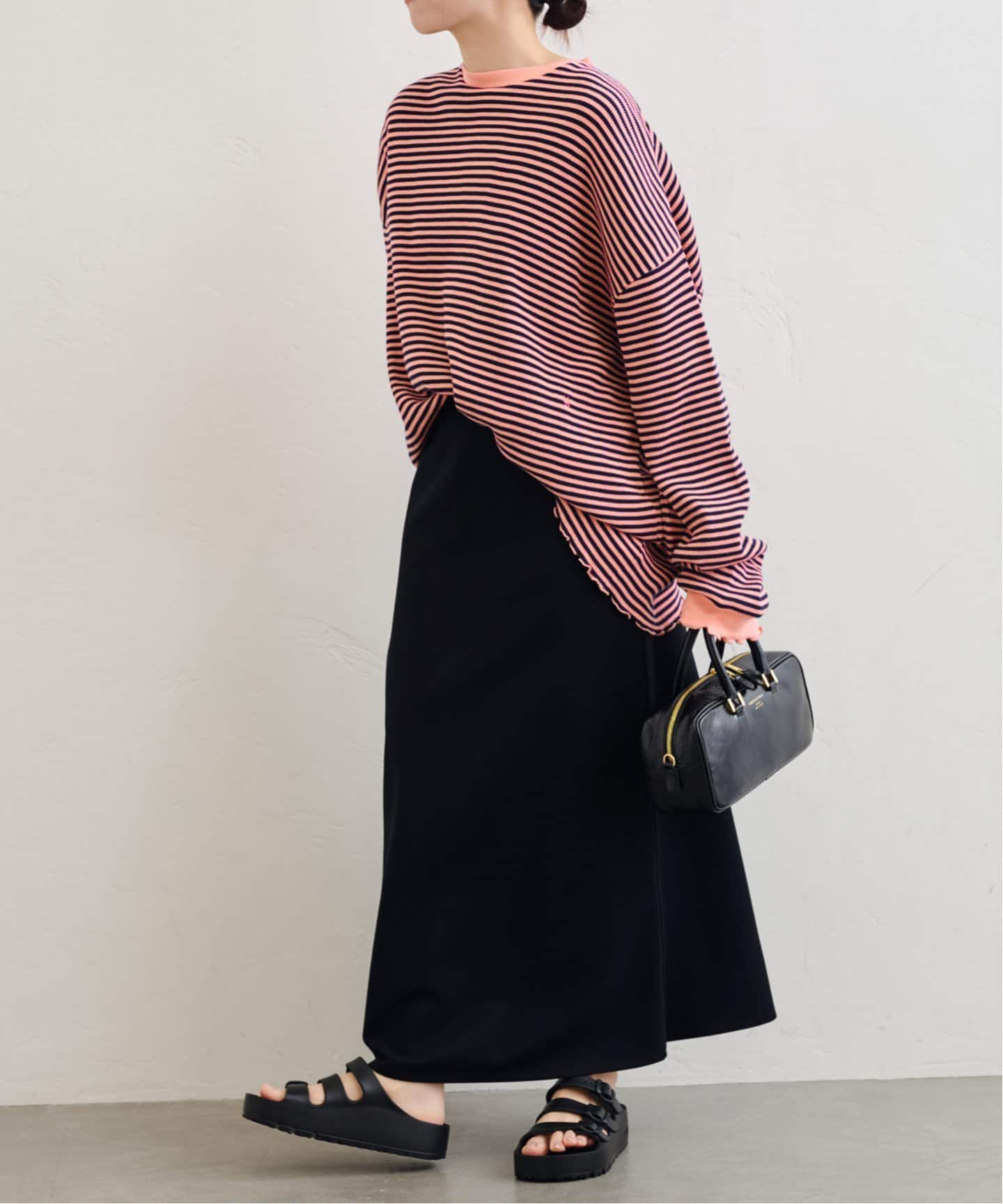 spick&span 裏毛フレアスカート　ブラック36 spick&span 裏毛フレアスカート ブラック36