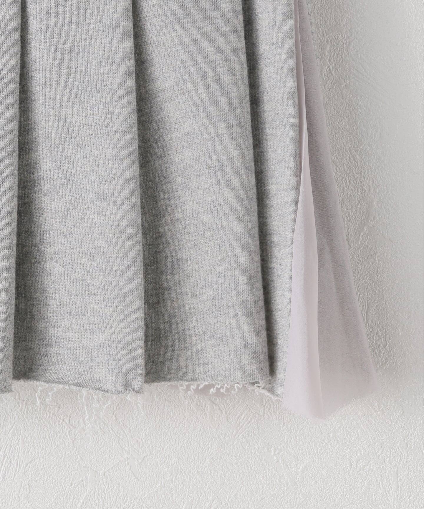 OPEN YY/オープンワイワイ PLEATS LAYERED JERSEY スカート（その他