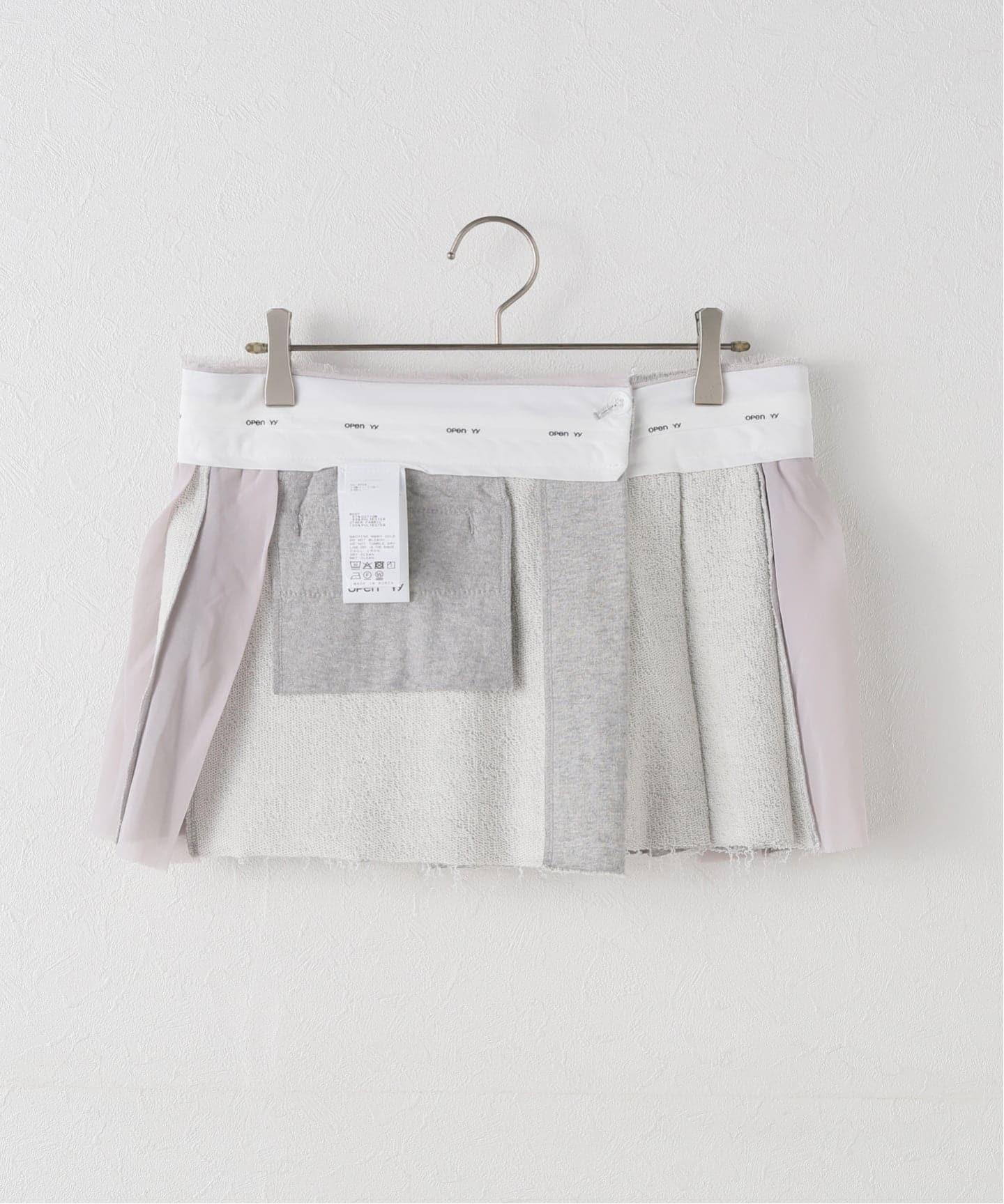 OPEN YY/オープンワイワイ PLEATS LAYERED JERSEY スカート（その他