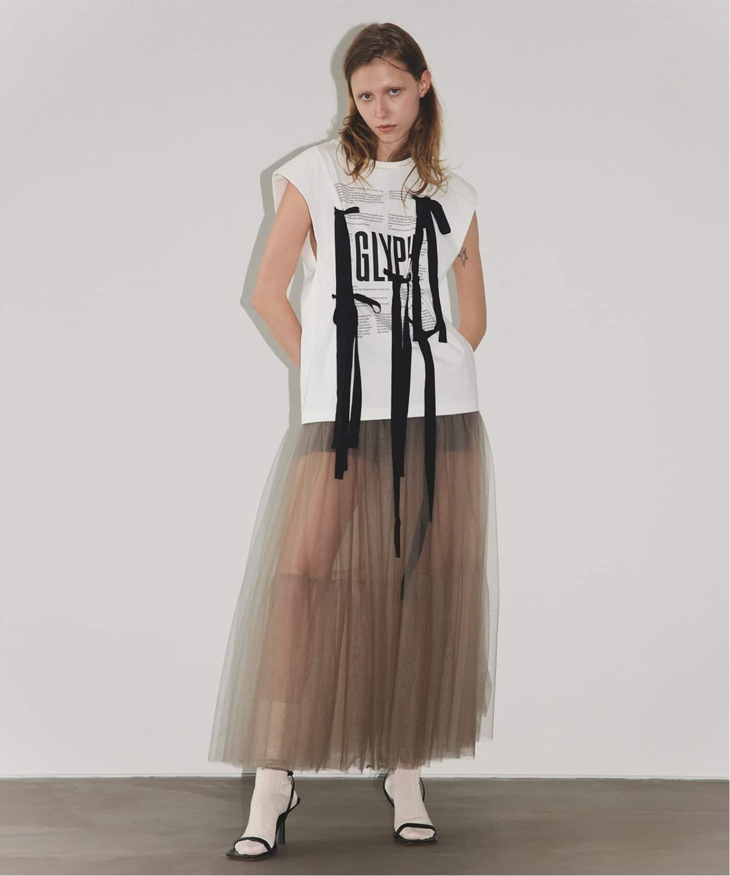 スピック＆スパン（Spick and Span）/Glyph Tulle Skirt Glyph Tulle Skirt（その他スカート）｜Spick and Span（スピック