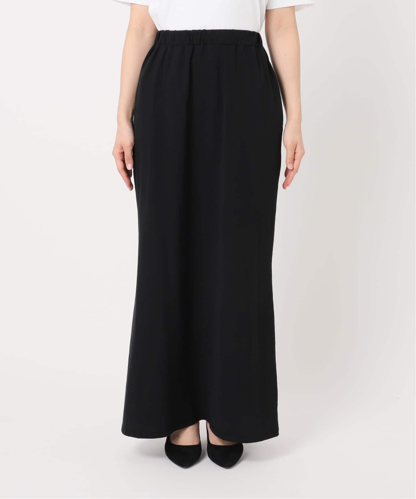 【FRAMeWORK】カットナロースカート ブラック 38 ≪追加≫カットナロースカート（ロング・マキシ丈スカート