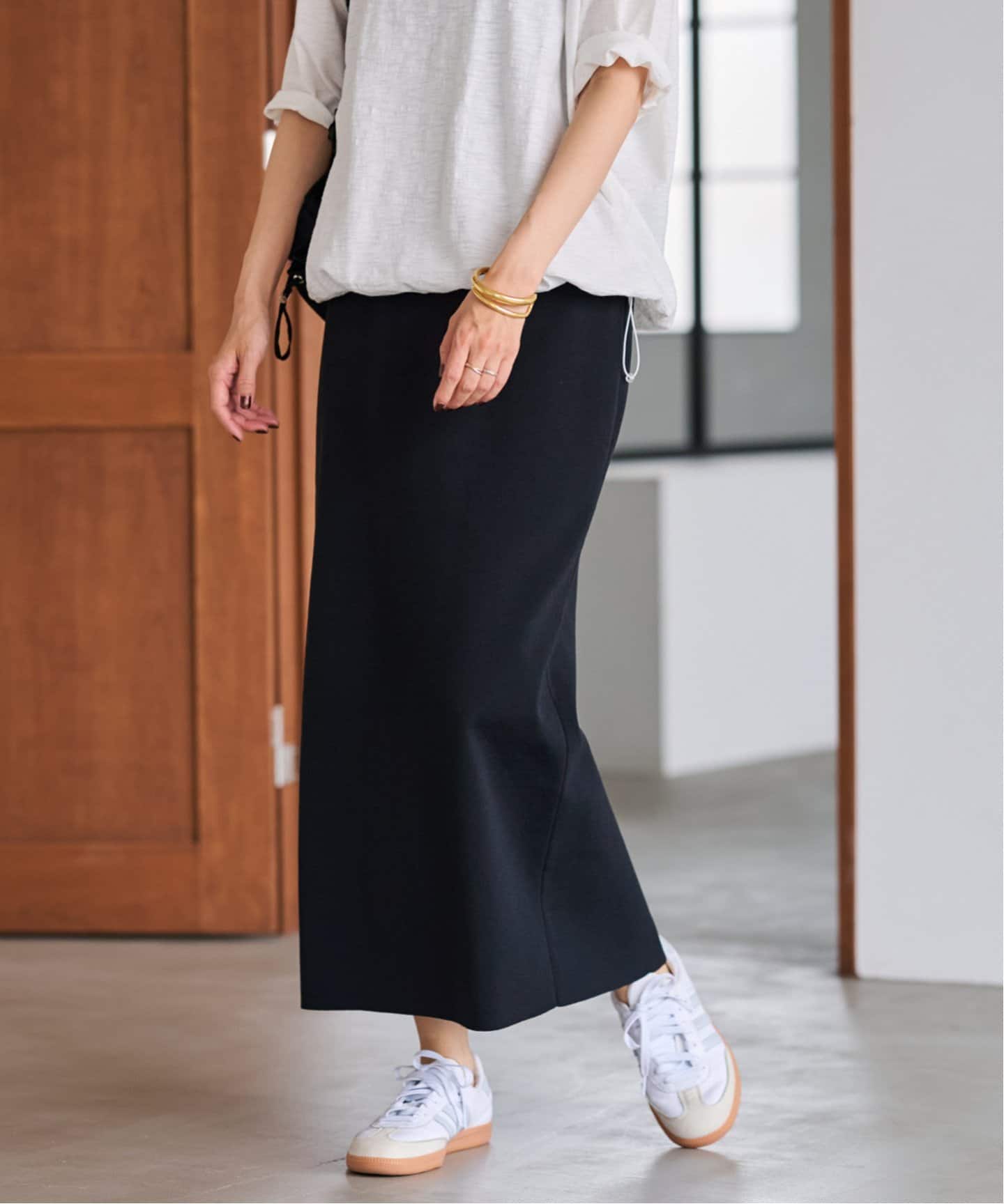 フルニードルニットミディスカート（その他スカート