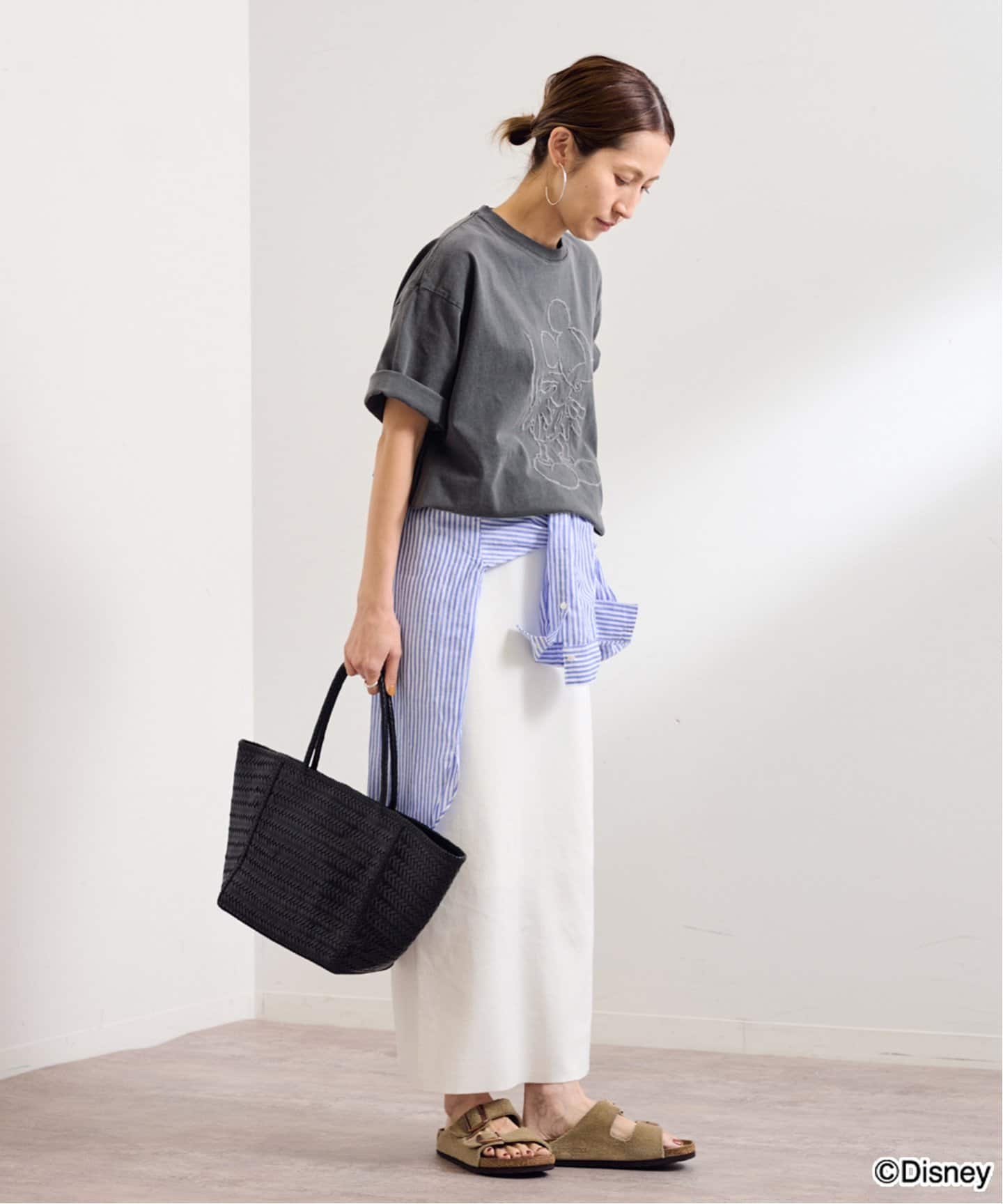 25SS 新品未使用　フレームワーク　フルニードルニットミディスカート　白　38 フルニードルニットミディスカート（その他スカート）｜FRAMeWORK