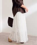 レースギャザースカート