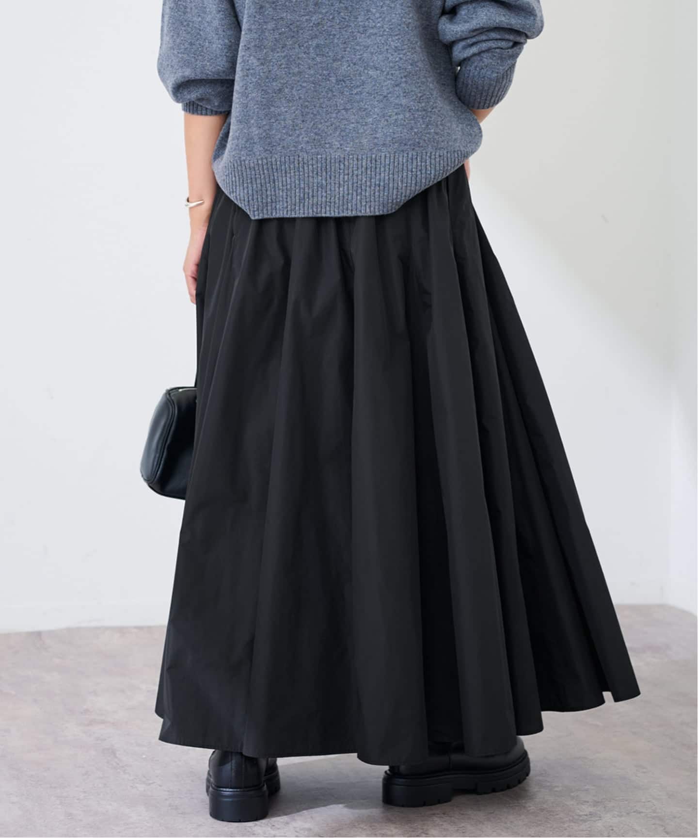 タフタボリュームスカート（ロング・マキシ丈スカート）｜FRAMeWORK