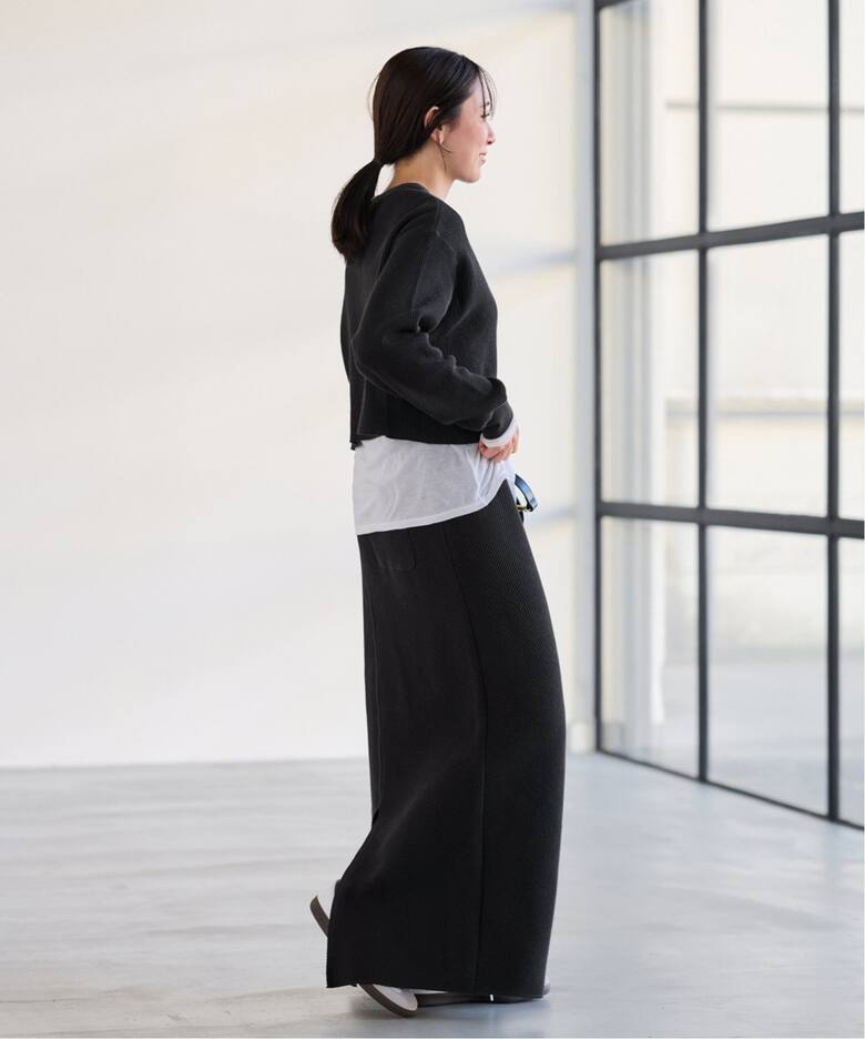 新品 FRAMeWORK 表し ダブルフェイスジャージフレアスカート 38 