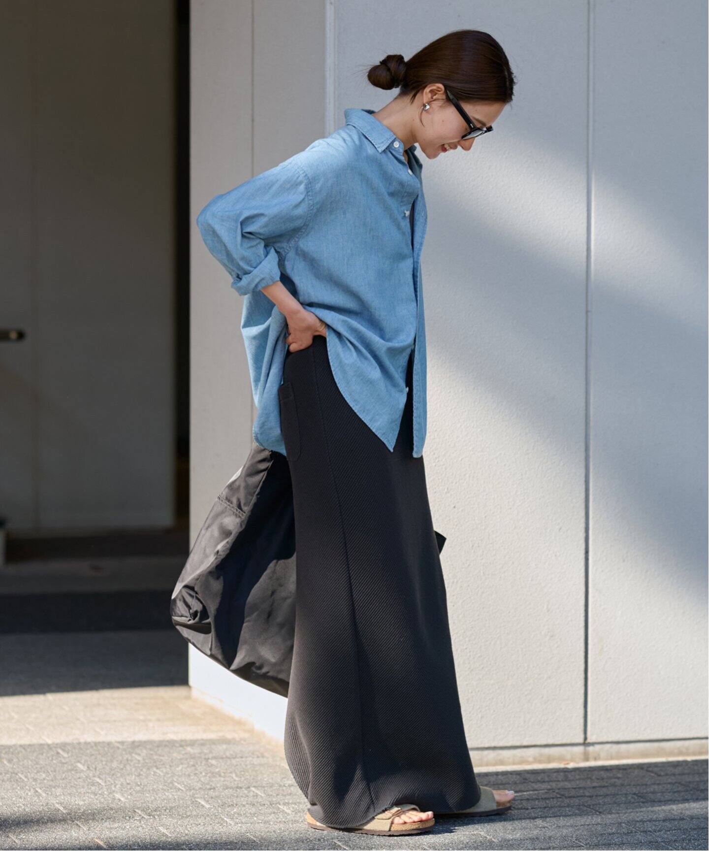 ≪追加≫ワッフルストレートスカート2（ロング・マキシ丈