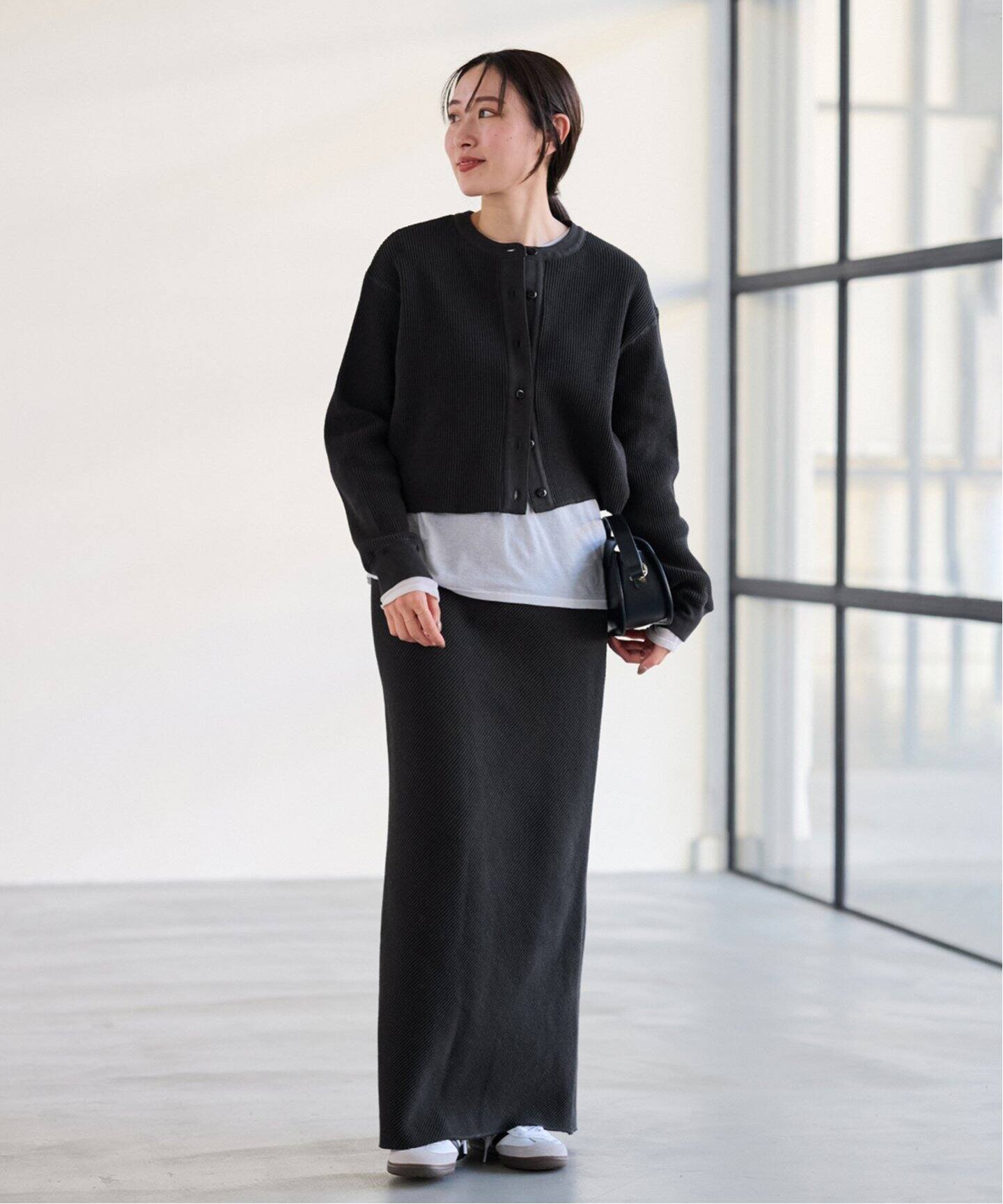 ≪追加≫ワッフルストレートスカート2（ロング・マキシ丈