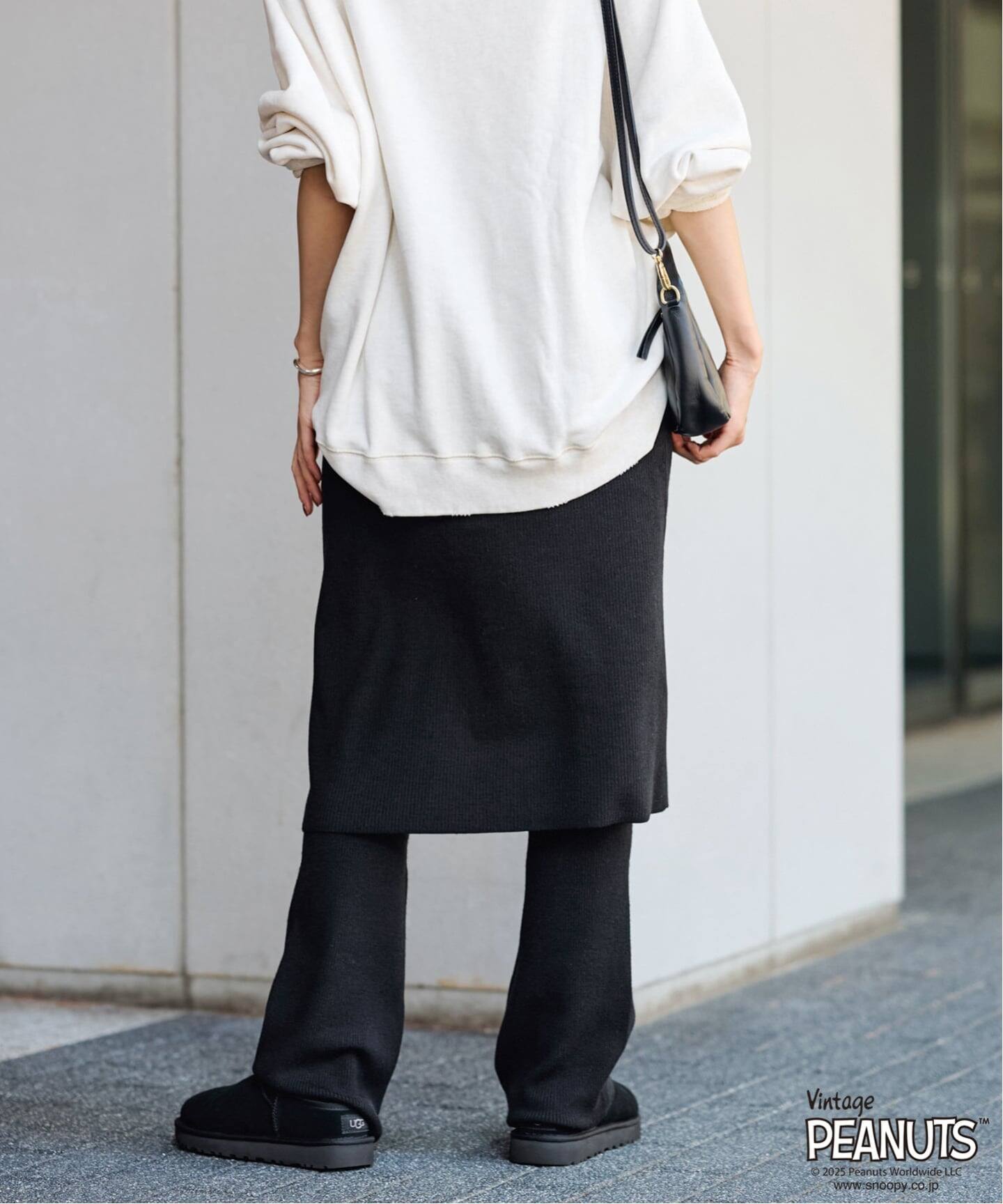 FRAMeWORK レギンス付きスカート　ニットスカート ≪追加≫レギンス付きスカート（その他スカート）｜FRAMeWORK