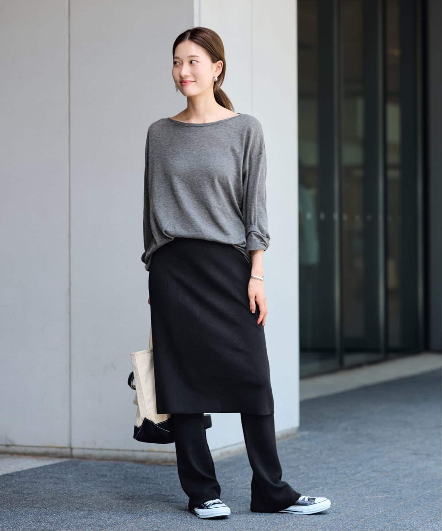 FRAMeWORK レギンス付きスカート 38 ブラック フレームワーク ≪追加≫レギンス付きスカート（その他スカート）｜FRAMeWORK