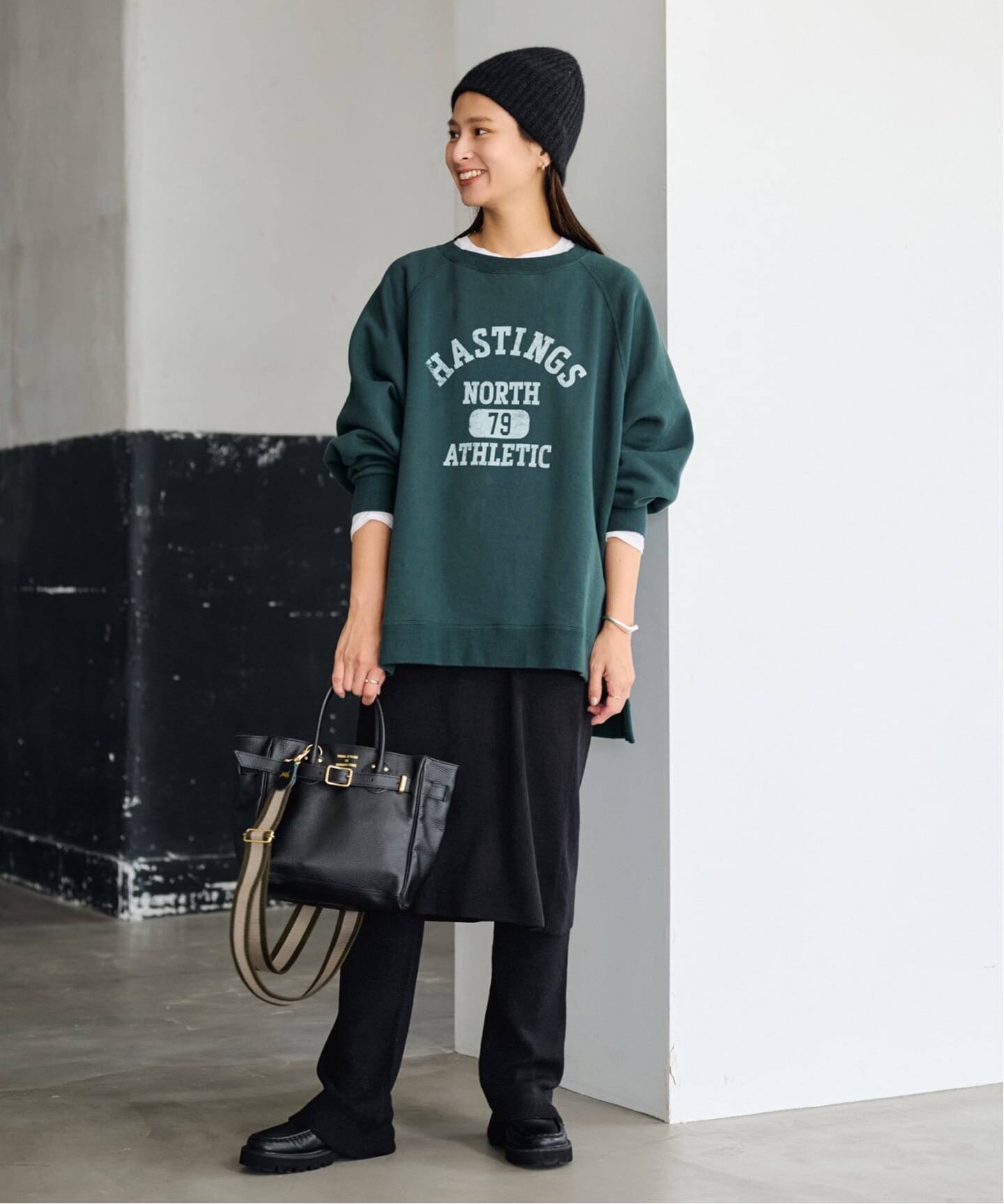 FRAMeWORK レギンス付きスカート　ニットスカート FRAMeWORK（フレームワーク）の「≪追加≫レギンス付きスカート