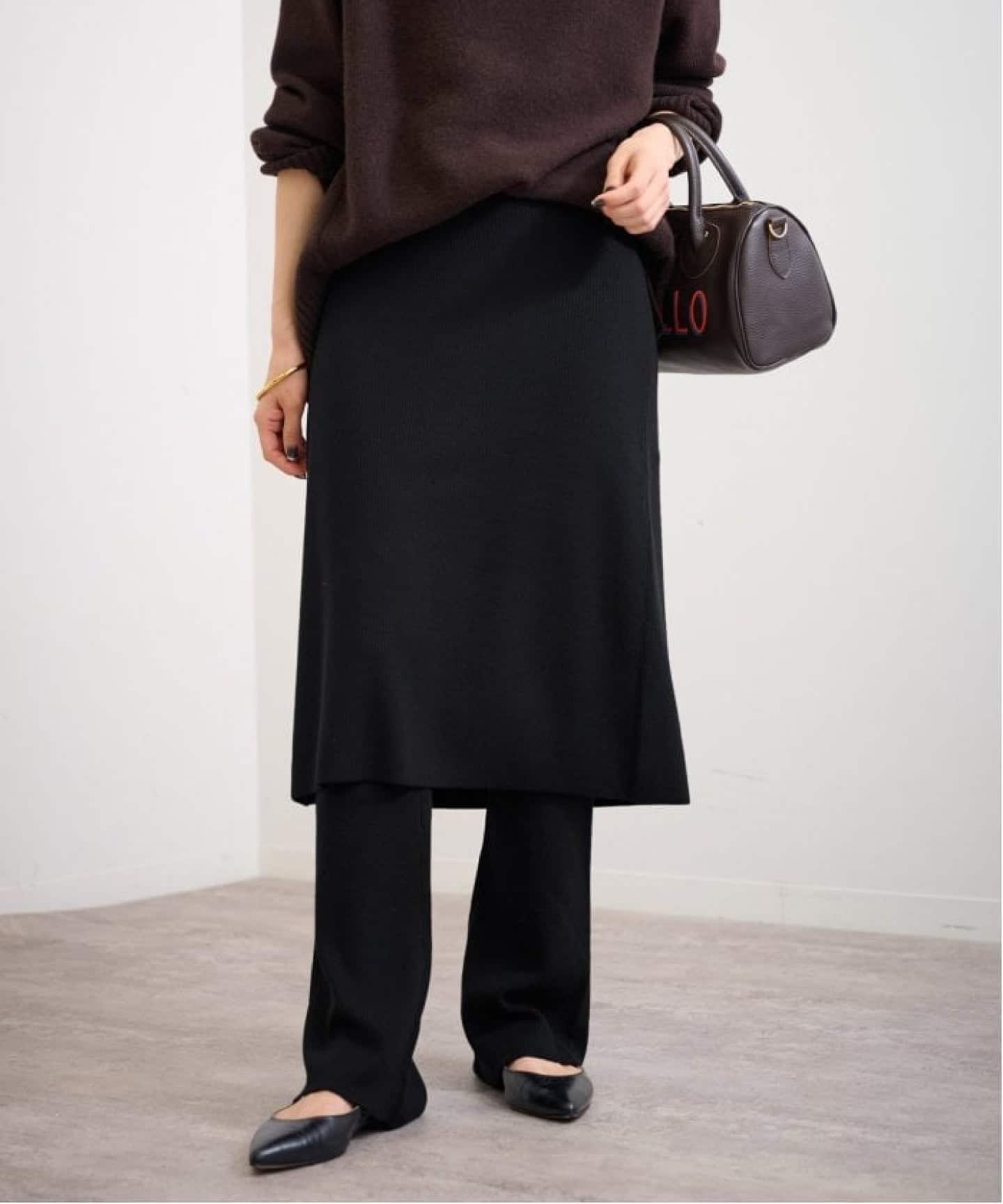 【yun】FRAMeWORKフレームワーク レギンス付きスカート ≪追加≫レギンス付きスカート（その他スカート）｜FRAMeWORK