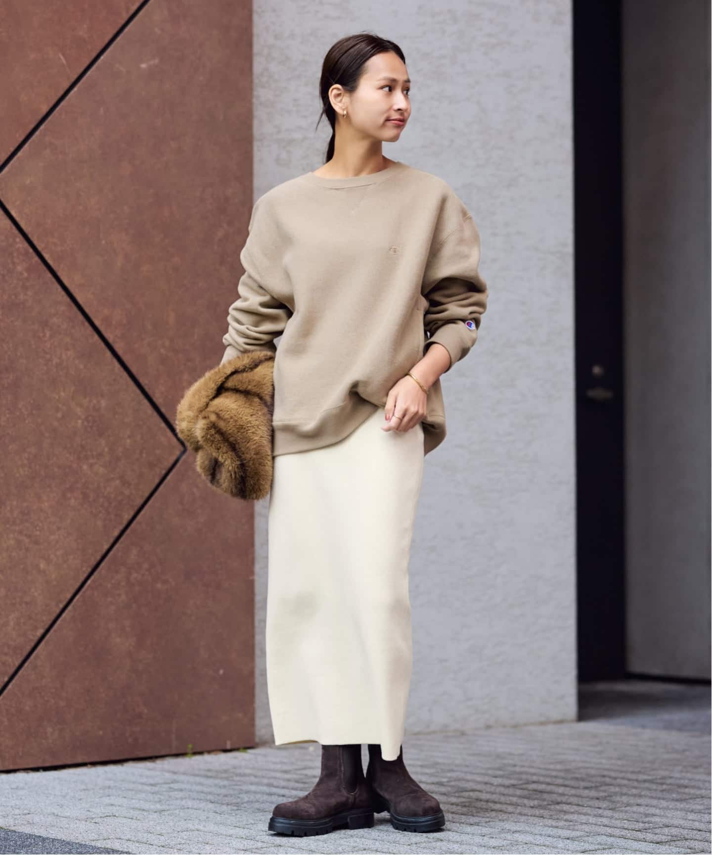 ≪追加≫ダブルジャガードストレートスカート（ロング・マキシ丈