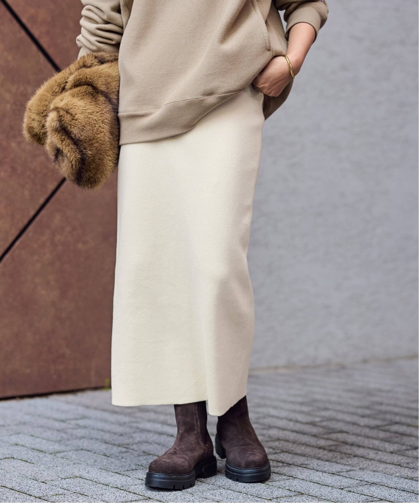 ≪追加≫ダブルジャガードストレートスカート（ロング・マキシ丈