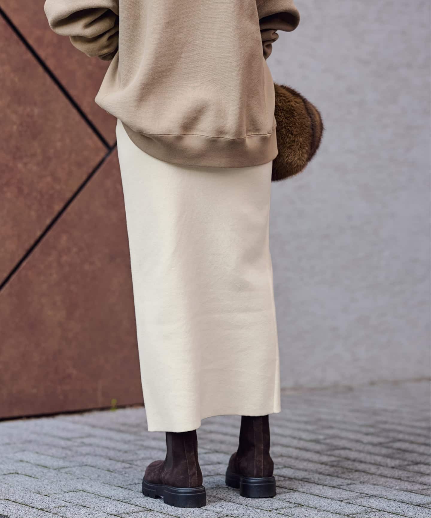 ≪追加≫ダブルジャガードストレートスカート（ロング・マキシ丈